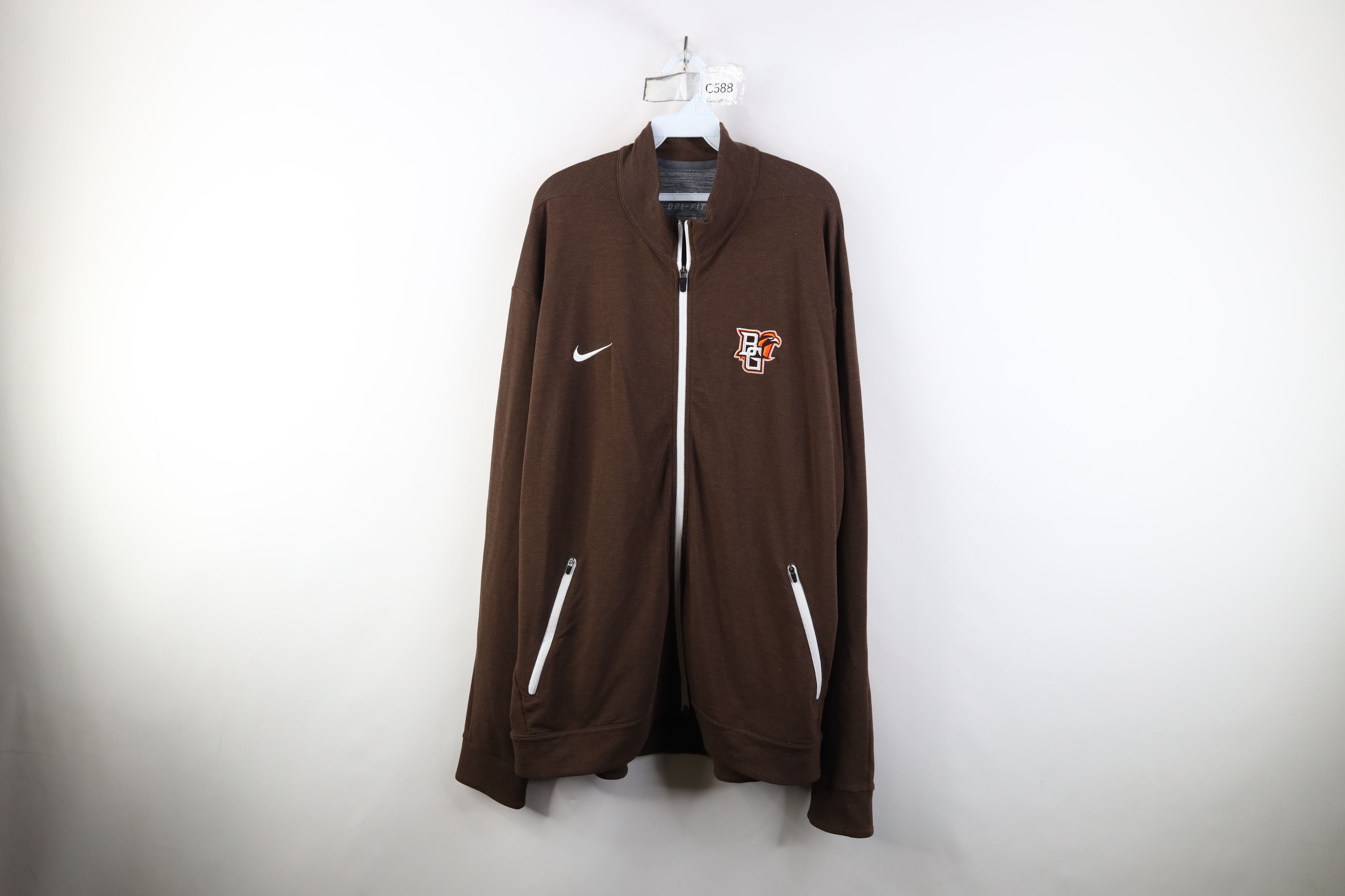 Nike Nike Bowling Green State University Football Jacket Brown Size US XXL / EU 58 / 5 - 1 Thumbnail