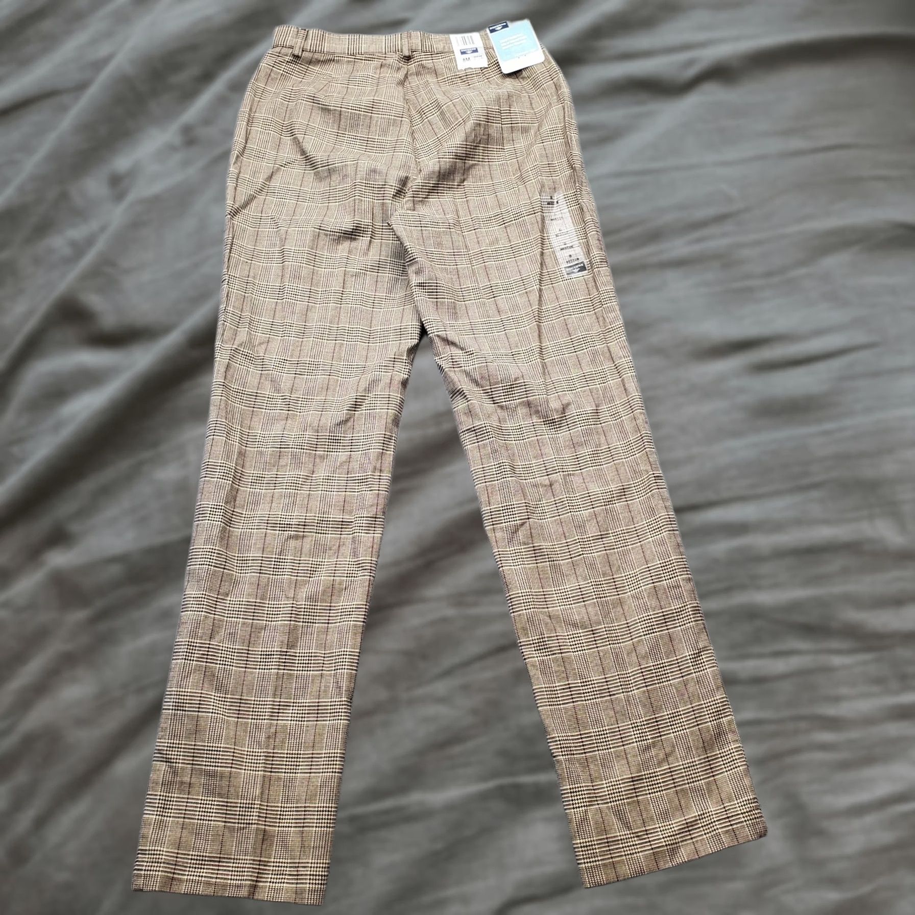 Dockers DOCKERS Pants Womens 8M Multi Houndstooth Plaid Stretch Tapered Regular Waist Casual Sh... Size 30" / US 8 / IT 44 - 1 Thumbnail