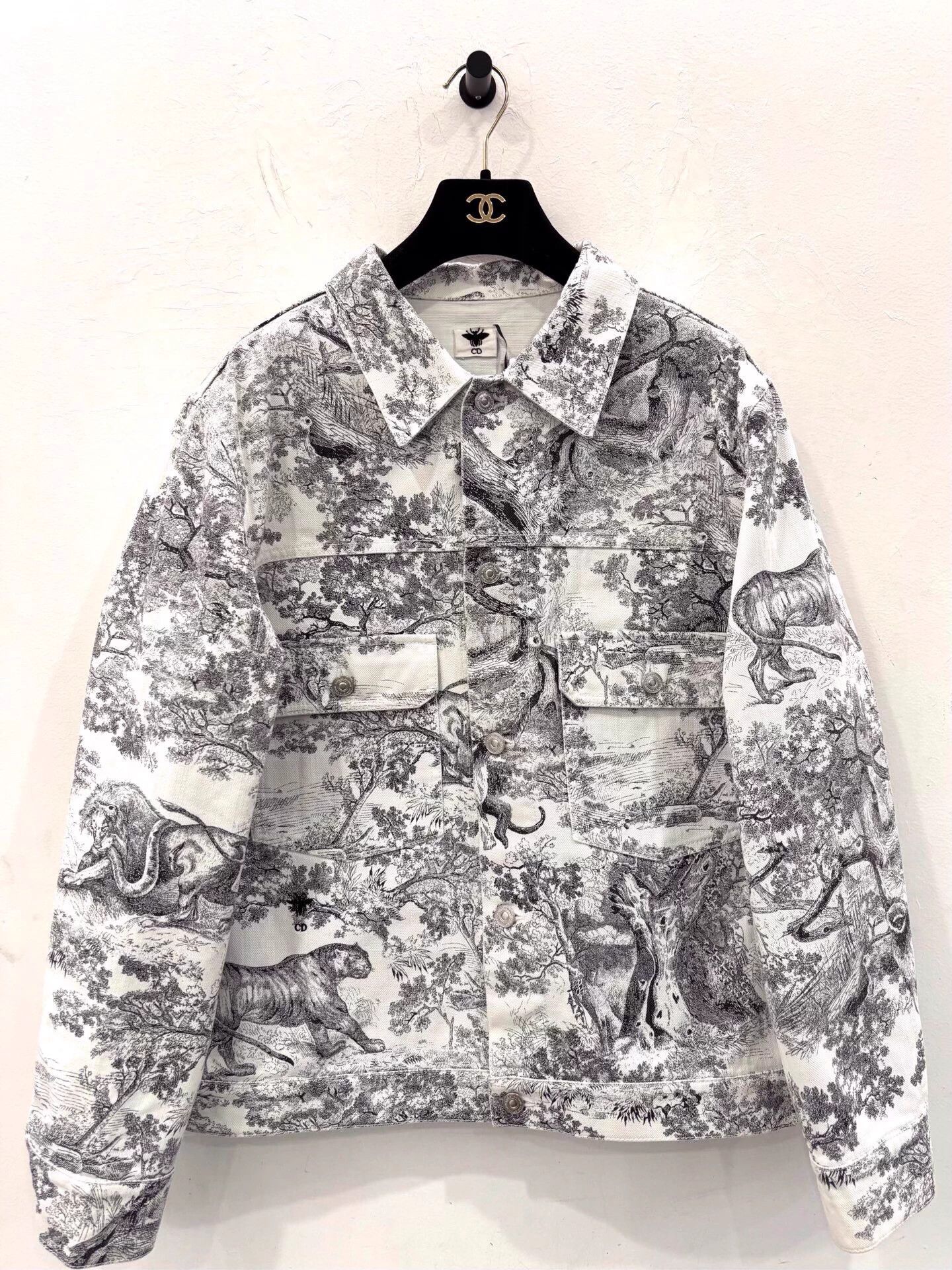 Dior Dior Zoo Print Denim Jacket Black White Men's 38 Size US M / EU 48-50 / 2 - 1 Thumbnail