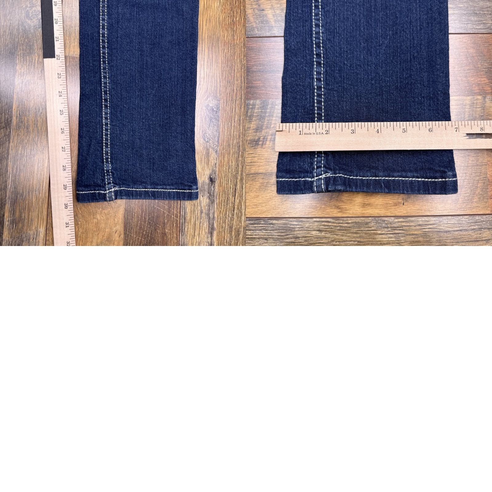 Vintage Ariya Jeans Jeans Distressed Sequin Mid Rise Stretch 5-Pocket Denim 34 (Juniors) Blue Womens Boys, Girls? Size 34" / US 12 / IT 48 - 9 Thumbnail