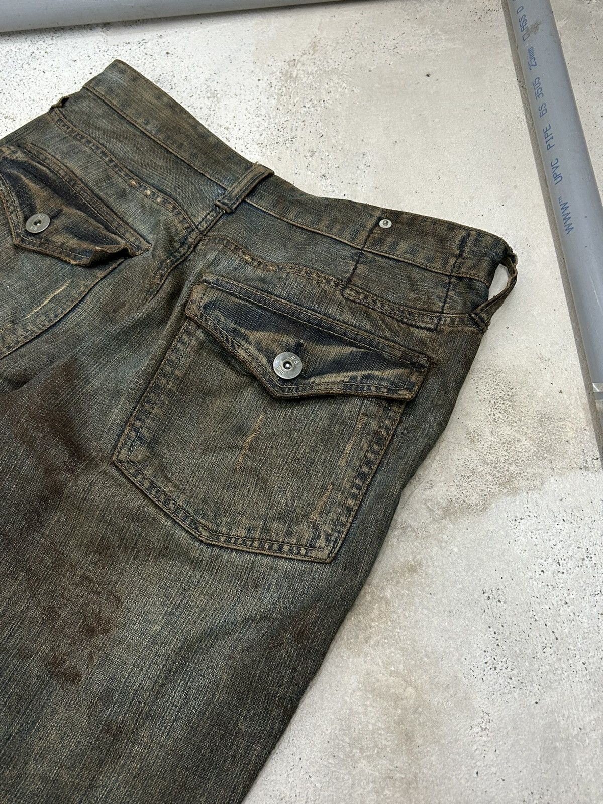 Hysteric Glamour Vintage R/H Baggy Flare Mud Washed Dirty Distressed Uruboro Size US 31 - 16 Thumbnail