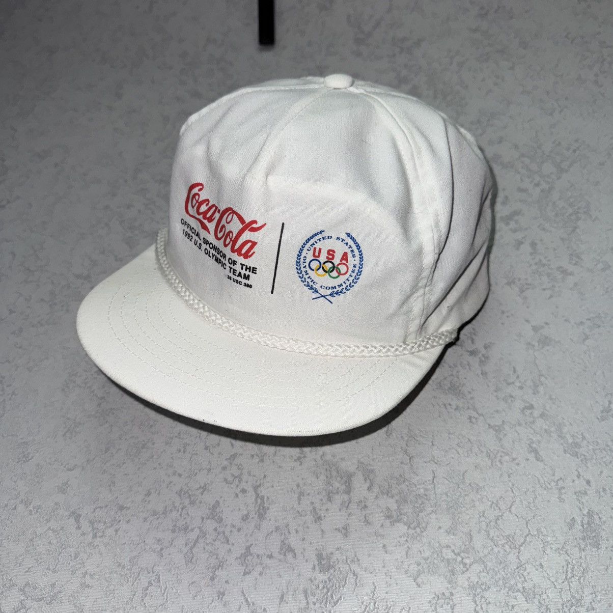 Coca Cola Vintage 1992 COCA-COLA Official Olympic Cap Size ONE SIZE - 2 Thumbnail