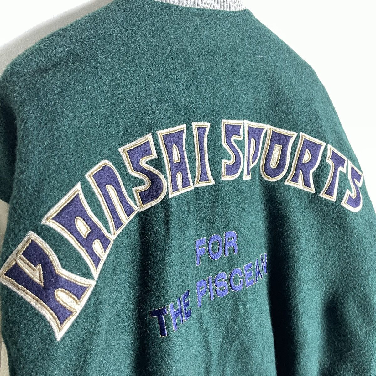 Kansai Yamamoto Vintage KANSAI SPORTS Pisces Zodiac Varsity Jacket Size US L / EU 52-54 / 3 - 7 Thumbnail