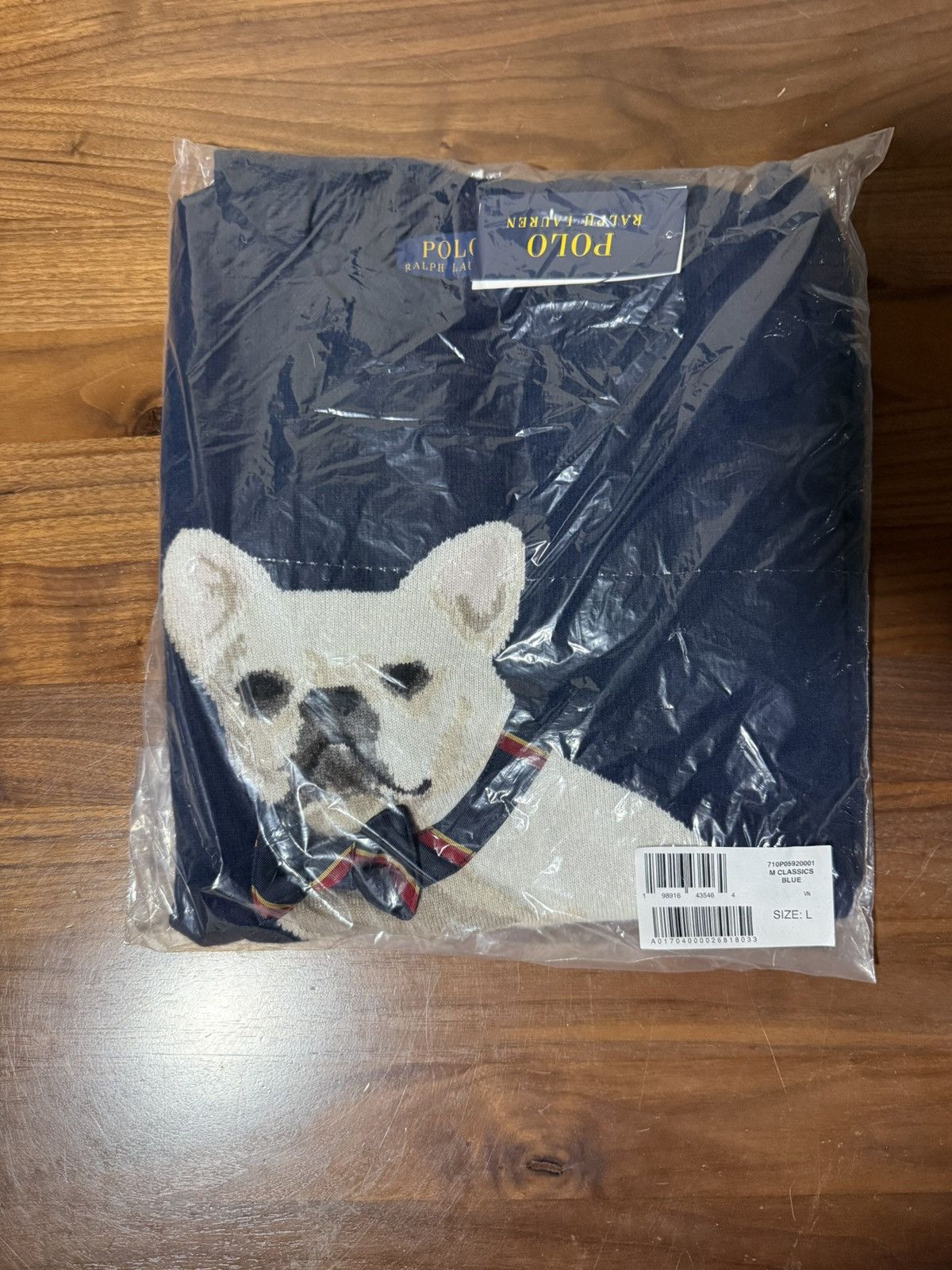 Polo Ralph Lauren Polo Ralph Lauren Dog-Intarsia Cashmere Sweater Frenchie Size US L / EU 52-54 / 3 - 6 Thumbnail