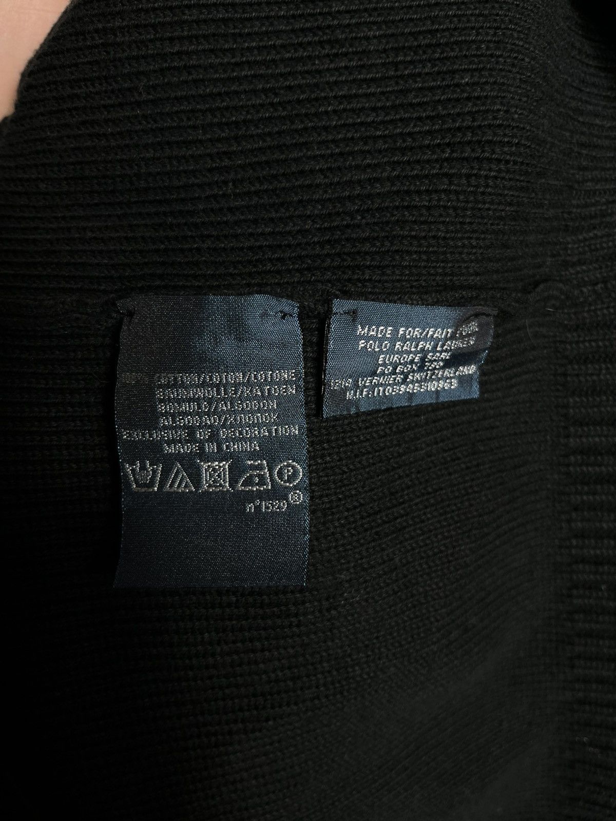 Polo Ralph Lauren Polo Ralph Lauren sweater full zip knit mens black vintage Size US XL / EU 56 / 4 - 6 Thumbnail