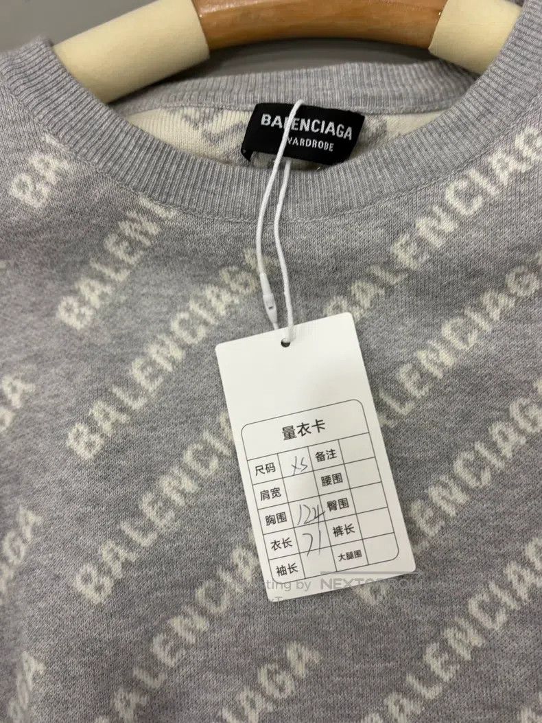 Balenciaga Balenciaga Gray Camo Print Logo Sweater Size US XS / EU 42 / 0 - 2 Thumbnail