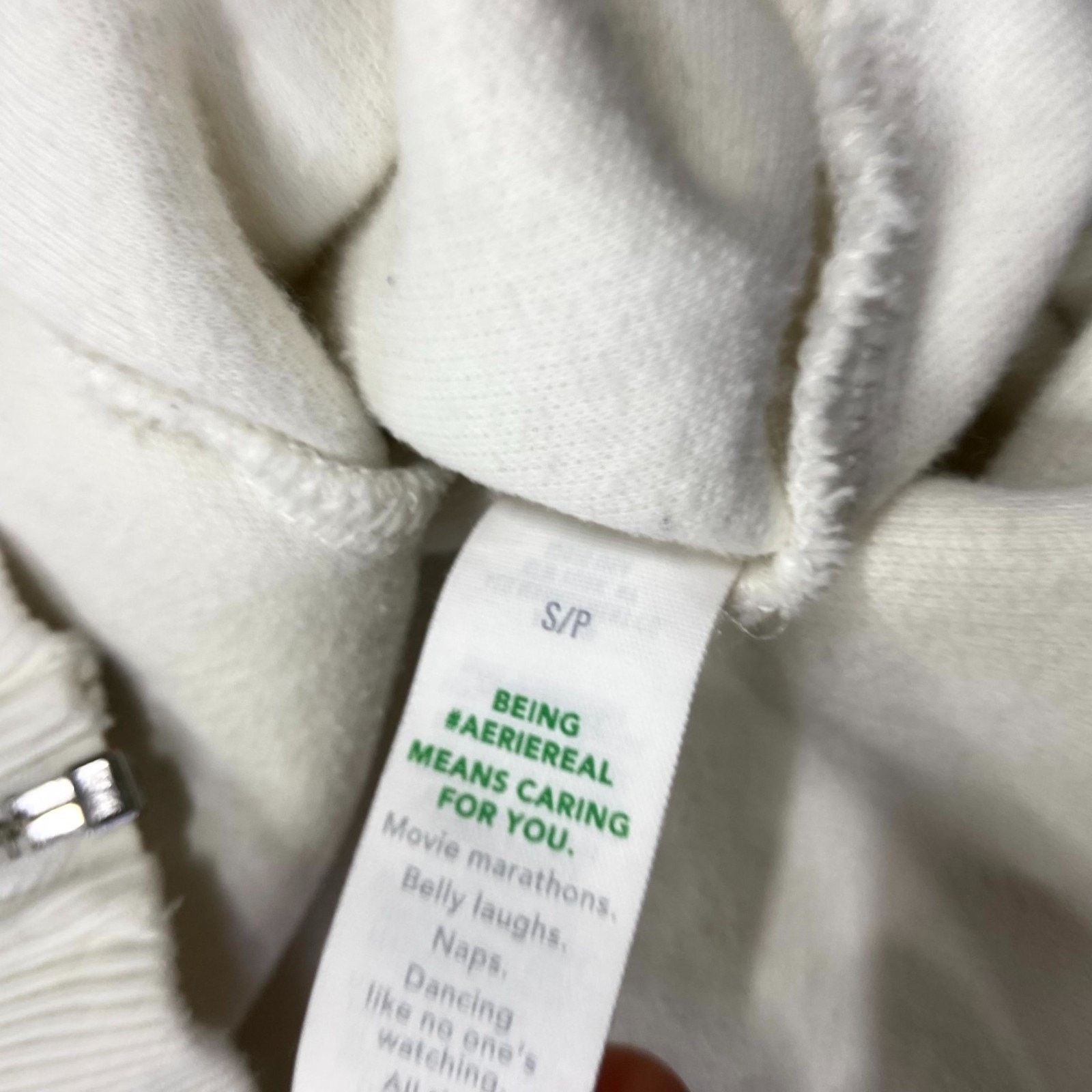 & Other Stories Aerie Bomber Jacket Womens Small White Ribbed Classic Fit Size S / US 4 / IT 40 - 4 Thumbnail