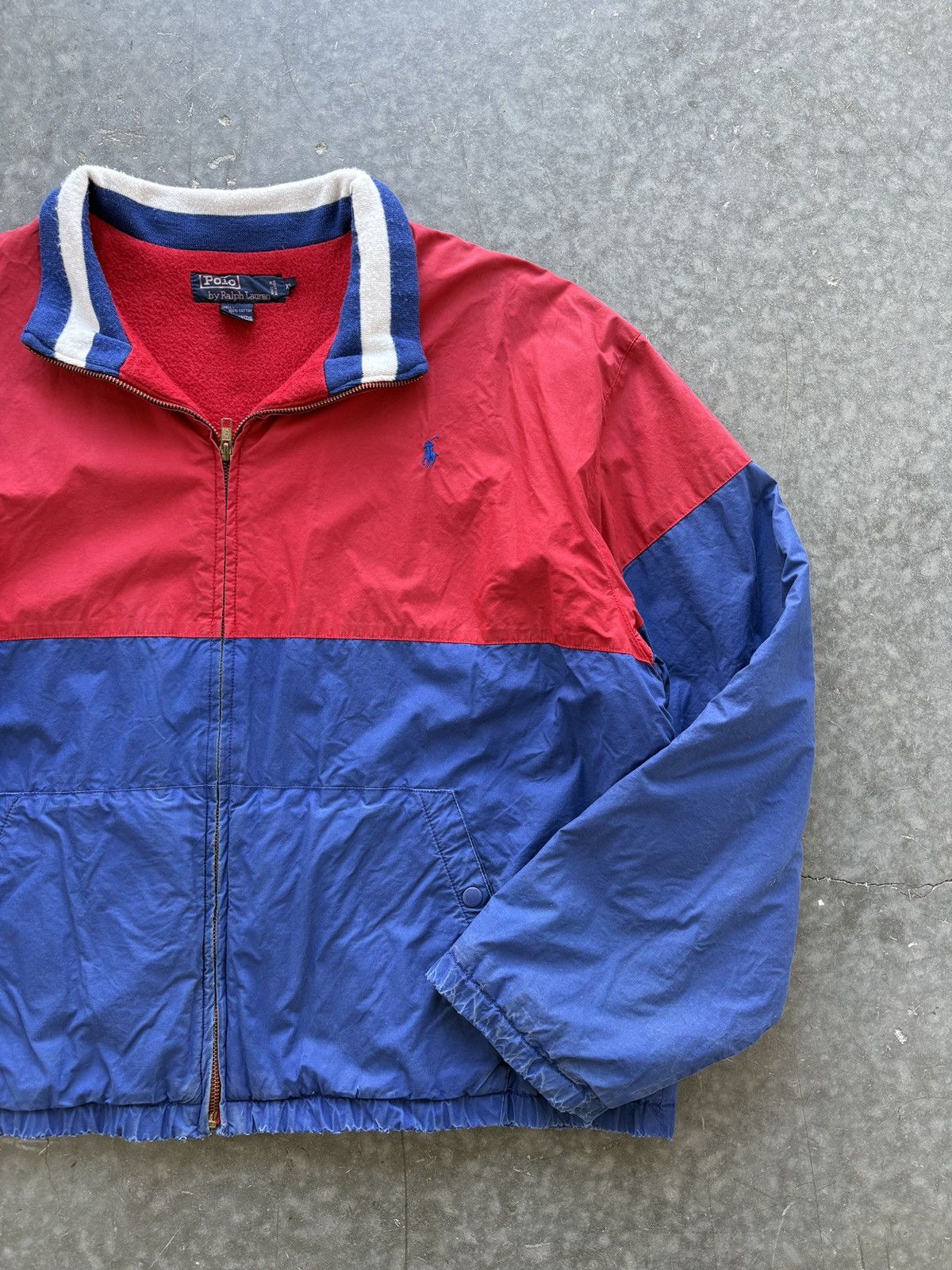 Polo Ralph Lauren Vintage 90s Polo Ralph Lauren Fleece Lined Bomber Jacket Size US XL / EU 56 / 4 - 2 Thumbnail