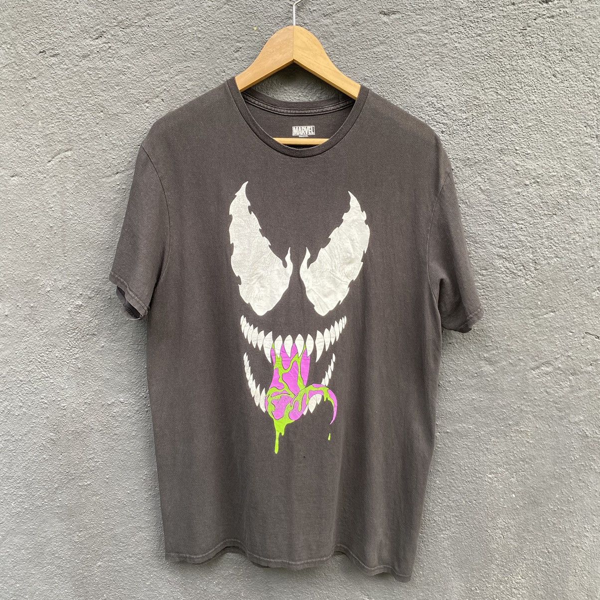 Marvel Comics 💥SICK💥 THRASHED Faded Venom Marvel Comics ERD GRUNGE TEE Size US L / EU 52-54 / 3 - 1 Thumbnail