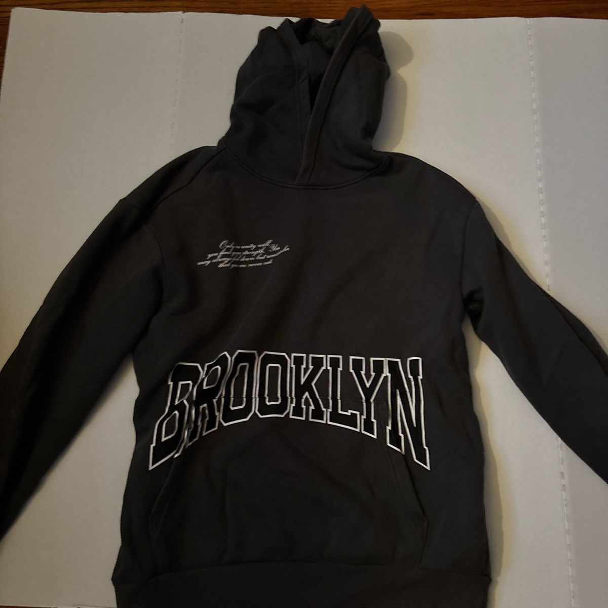 H&M H&M Dark Blue Brooklyn Hoodie Used Size US M / EU 48-50 / 2 - 1 Thumbnail