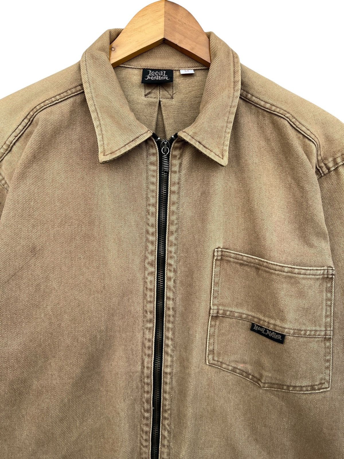 Vintage Vintage 90s Local Motion Hawaii Sunfaded Brown Denim Jacket Size US L / EU 52-54 / 3 - 3 Thumbnail