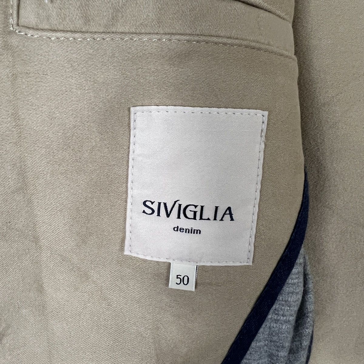 Siviglia 💥 SIVIGLIA DENIM MOLESKIN DOUBLE BREAST JACKET MADE IN ITALY Size US M / EU 48-50 / 2 - 11 Thumbnail