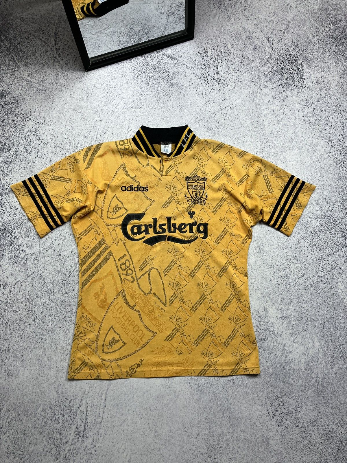 Adidas Vintage Adidas Liverpool 1994 1996 Third Shirt Soccer Jersey Size US M / EU 48-50 / 2 - 1 Thumbnail