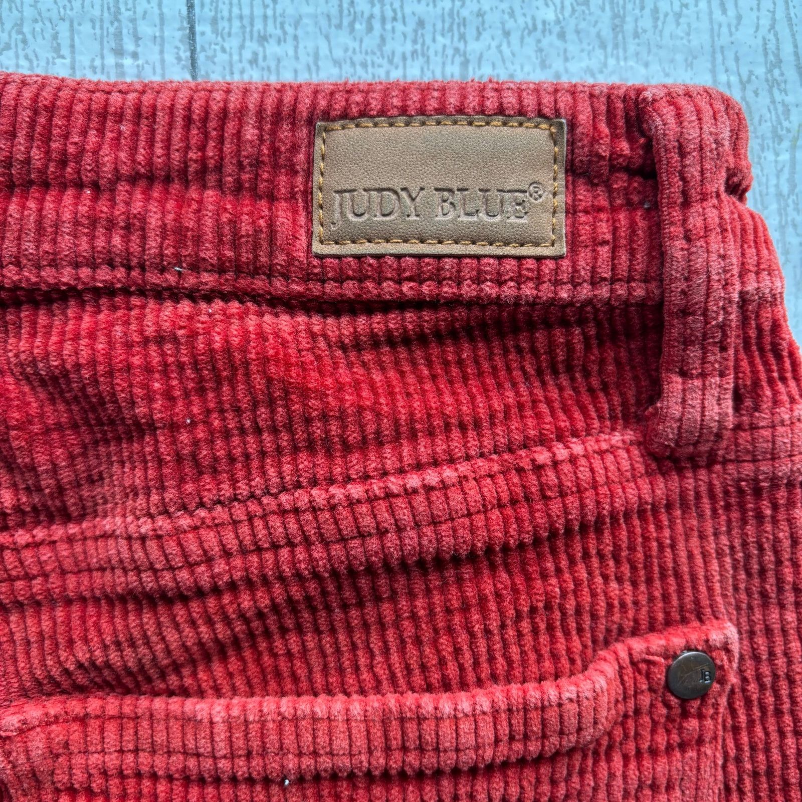 Judy Blue Judy Blue Rust Corduroy Straight Leg Ankle Pants Size 9/29 Size 23" - 9 Thumbnail