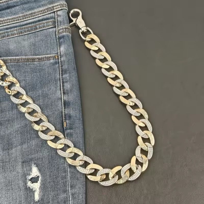 Jewelry Cuba Pants Waist Exaggerated Pants Chain Size ONE SIZE - 6 Thumbnail