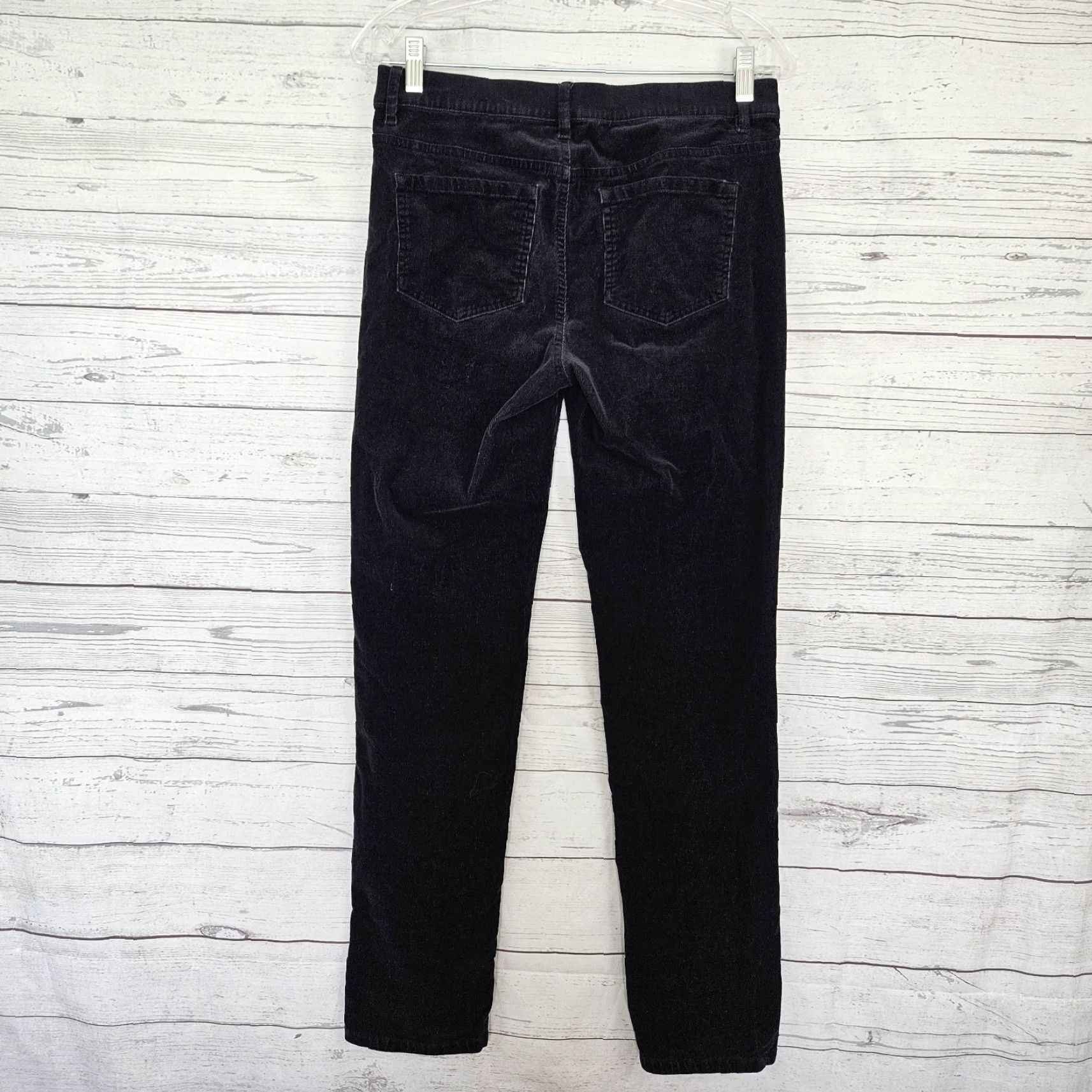 J. Jill J Jill Womens Corduroy Pants Sz Small Black Pull On Mid Rise Size 26" / US 2 / IT 38 - 3 Thumbnail