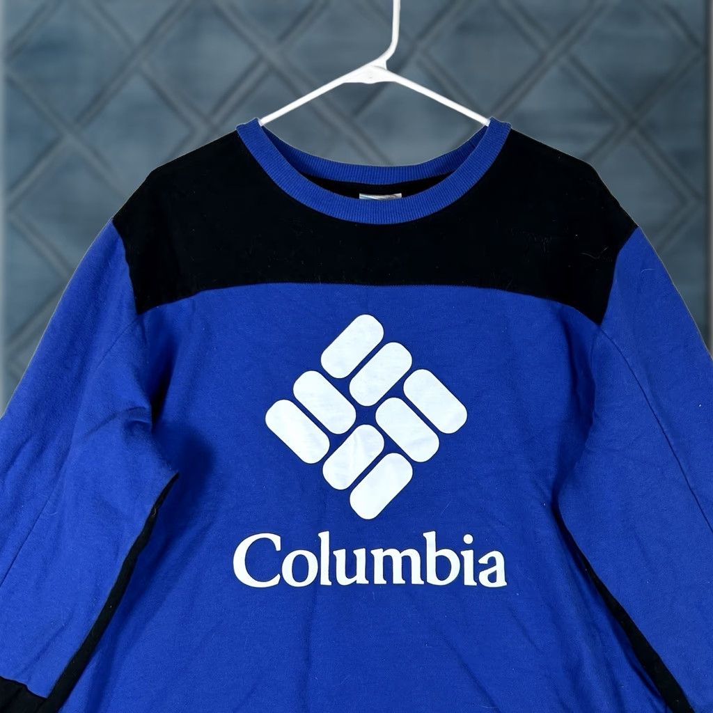 Vintage Columbia Sweatshirt Crew Neck Men's Large Fleece Pullover Blue Outdoor Hiking Sweatshirt Size US L / EU 52-54 / 3 - 1 Thumbnail