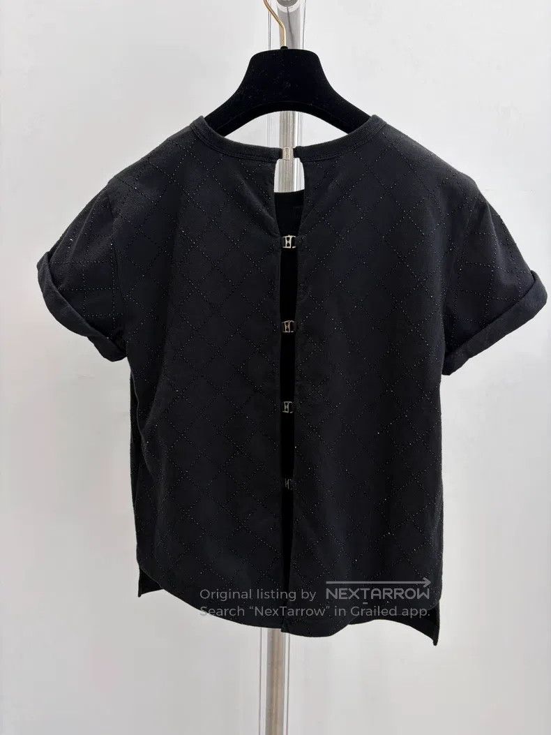 Chanel Chanel The latest black diamond rhinestone short sleeves i Size XS / US 0-2 / IT 36-38 - 2 Thumbnail