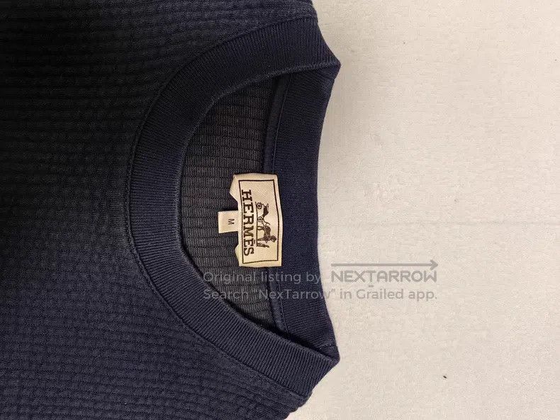 Hermes Hermes Men's Sweatshirt - Dark Blue with 3D Horse Embroide Size US M / EU 48-50 / 2 - 3 Thumbnail