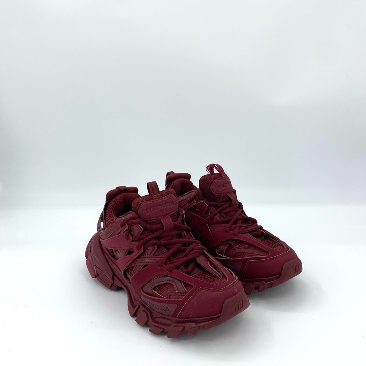Balenciaga Balenciaga Track Sneakers Mens Size 9 Burgundy Mesh & Rubber Size US 8 / IT 38 - 2 Thumbnail