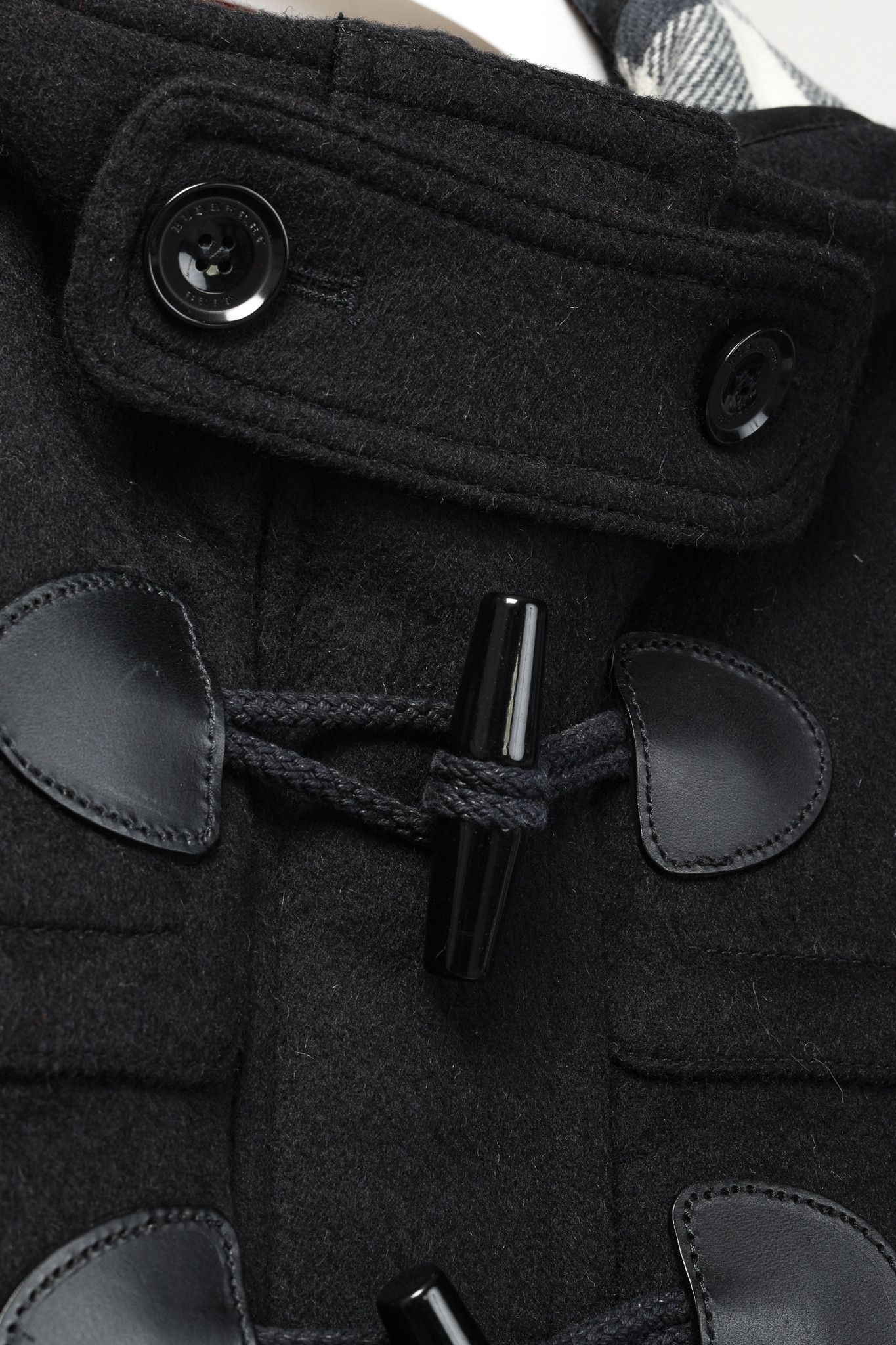 Burberry Burberry Brit Finsdale Black Wool Duffle Coat Size S / US 4 / IT 40 - 10 Thumbnail
