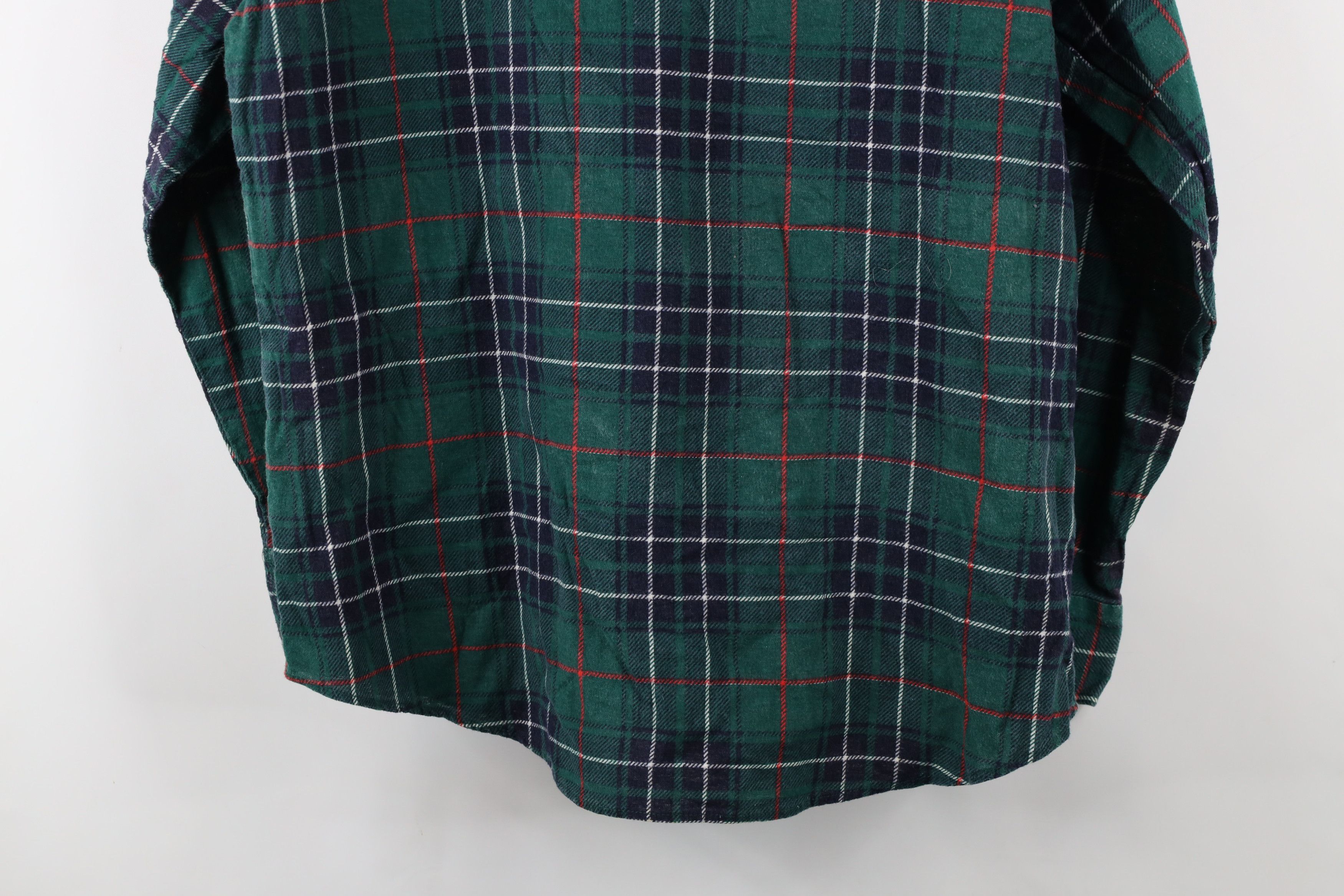 Vintage Vintage 90s Streetwear Collared Flannel Button Shirt Plaid Size US XXL / EU 58 / 5 - 12 Thumbnail