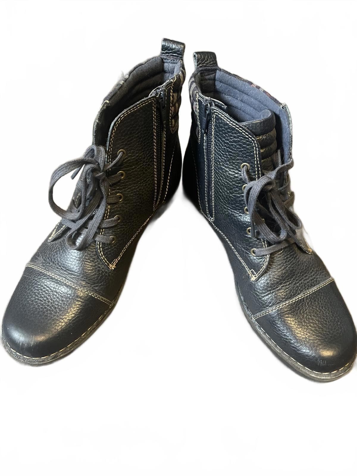Designer Clark's leather booties Size US 10 / IT 40 - 4 Thumbnail