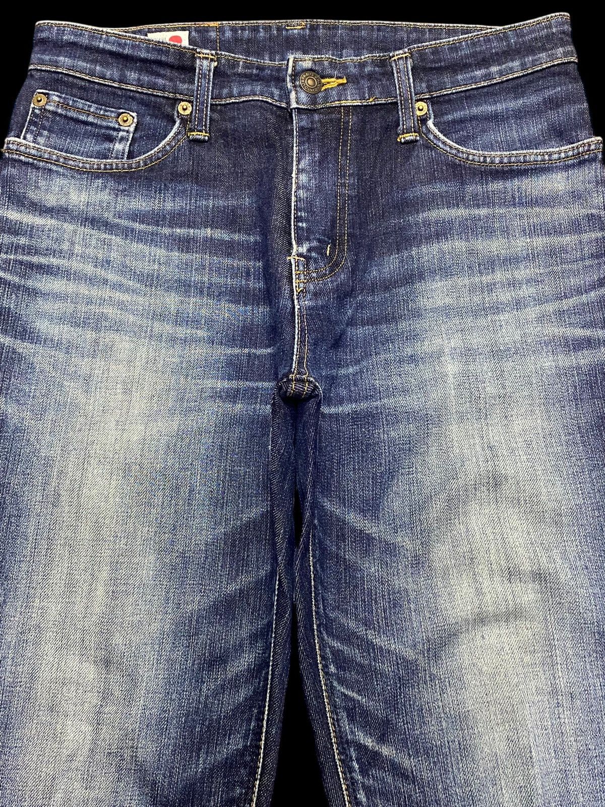 Junya Watanabe Vintage Edwin 503 Japan Blue Wash Distressed Skinny Jeans Size US 30 / EU 46 - 3 Thumbnail