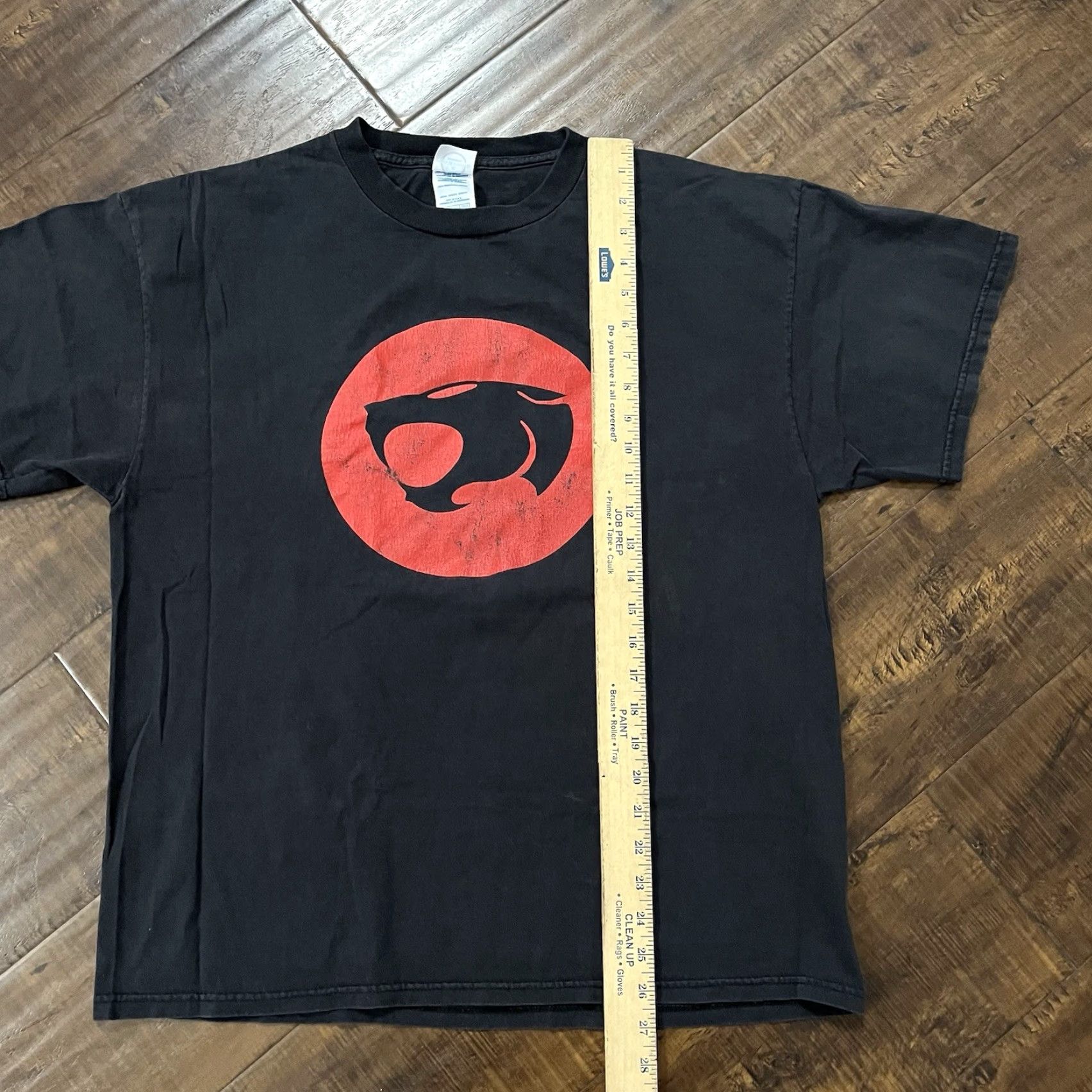 Delta VINTAGE Thunder Cats T-Shirt 1999 Warner Bros Movie Cartoon Promo Tee XL Black Cotton Logo Men Short Sleeve Crew Neck 90s 1990s Vintage Size US XL / EU 56 / 4 - 5 Thumbnail