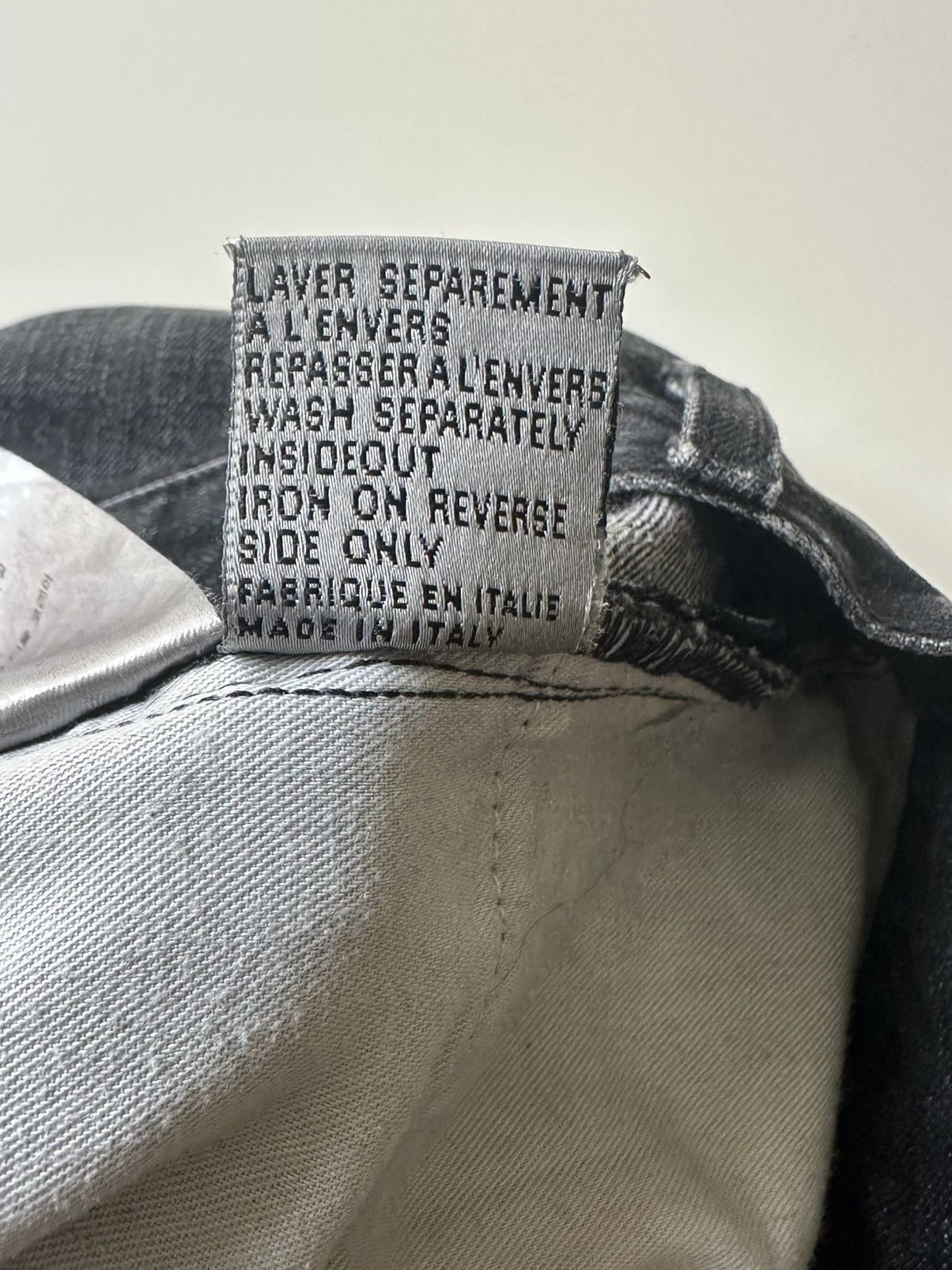 Dior Dior Homme Washed Black Distressed Denim Size US 29 - 9 Thumbnail