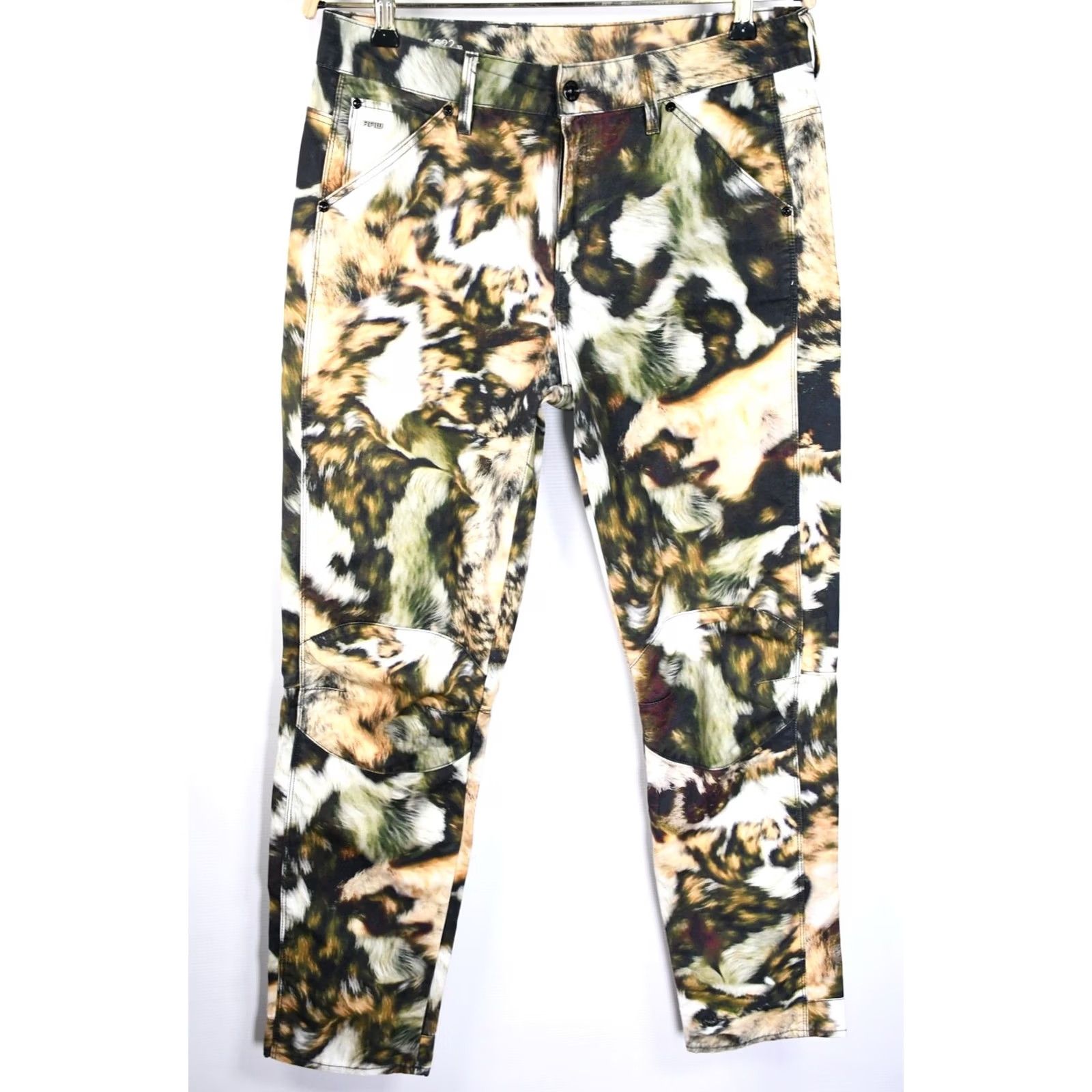 G-Star G-Star Pharrell Williams 5622 3D Mid Boyfriend Coj WMN Jeans Womens Size W28 L32 Multicolor Animal Print 100% Cotton(Adult) Womens Size ONE SIZE - 2 Thumbnail
