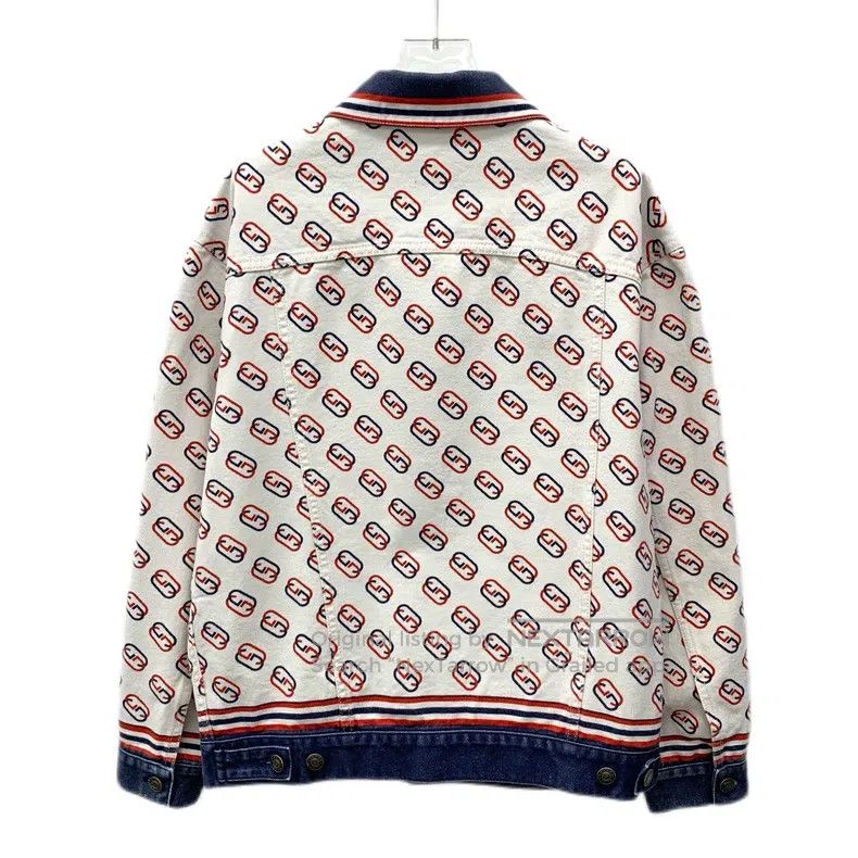 Gucci Gucci Colour-blocked striped logo printed full-print lapel Size US S / EU 44-46 / 1 - 2 Thumbnail