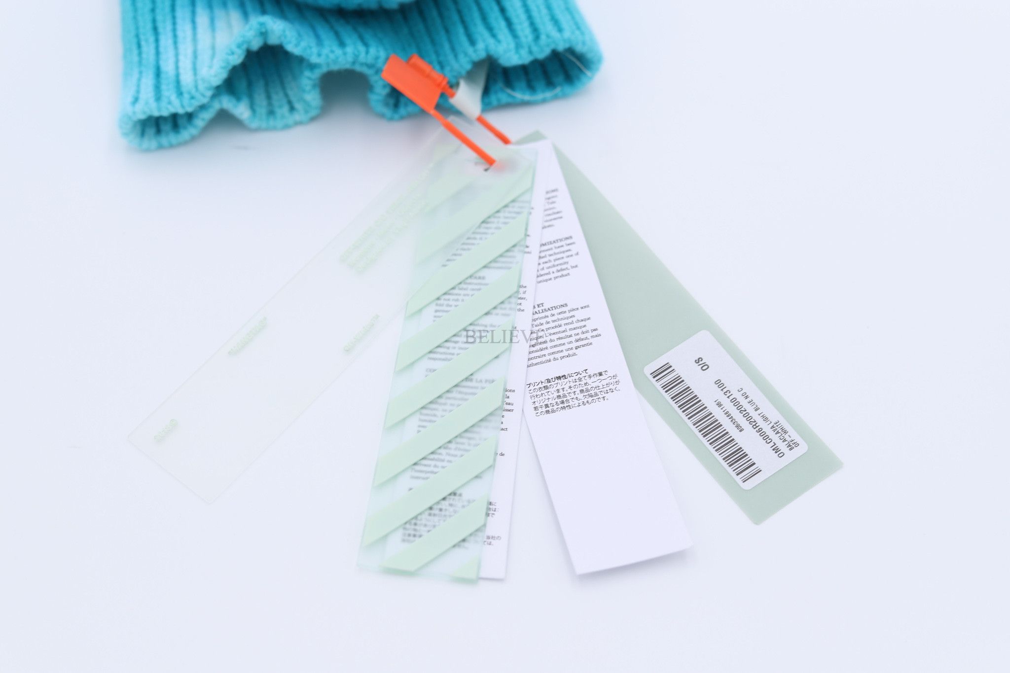 Off-White OFF-WHITE BALACLAVA LIGHT BLUE NEW 544 Size ONE SIZE - 5 Thumbnail