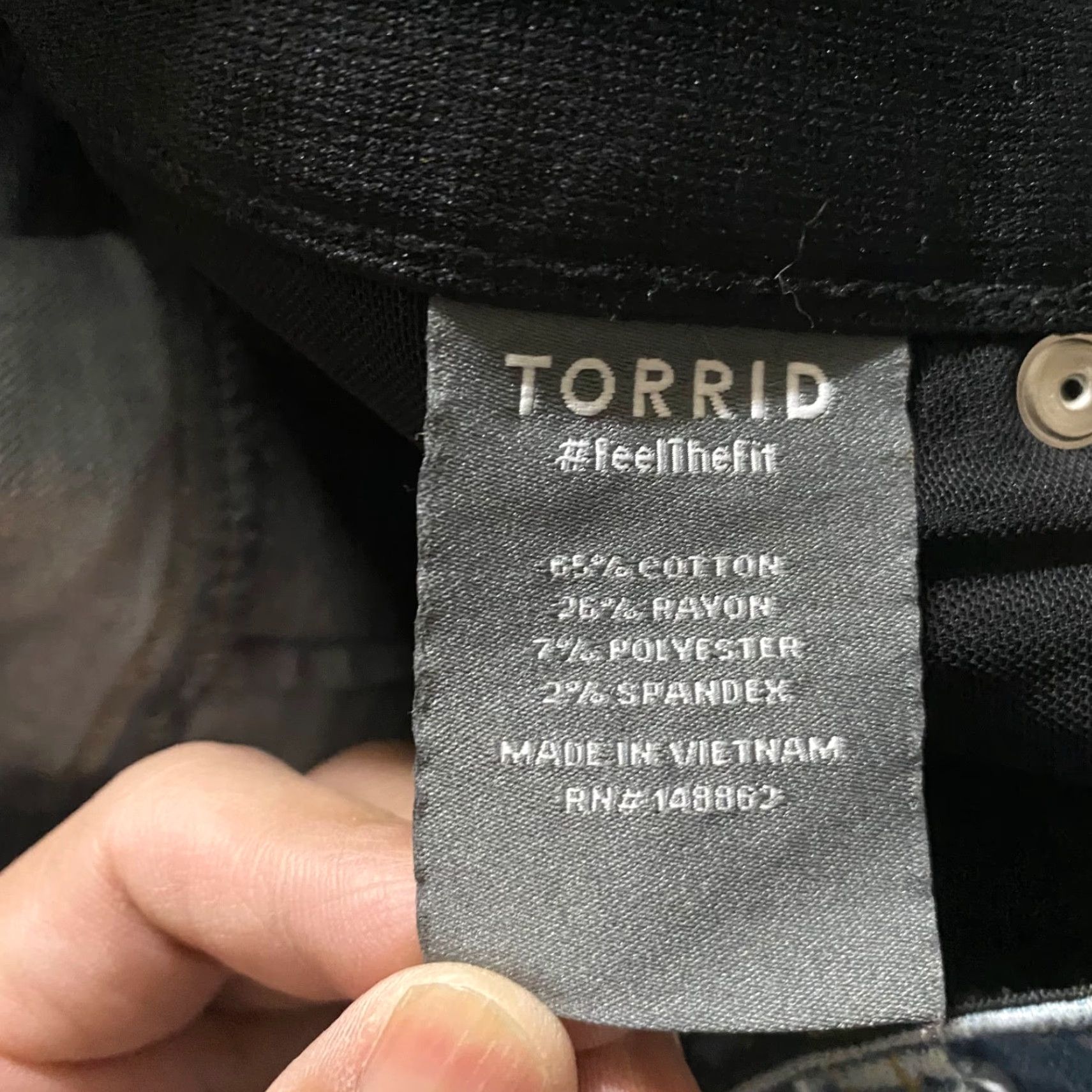 Torrid Torrid Jeans Blue Denim High Rise 5-Pocket 26 Regular Girls Size 12 Bombshell Skinny Straight Size 26" / US 2 / IT 38 - 4 Thumbnail
