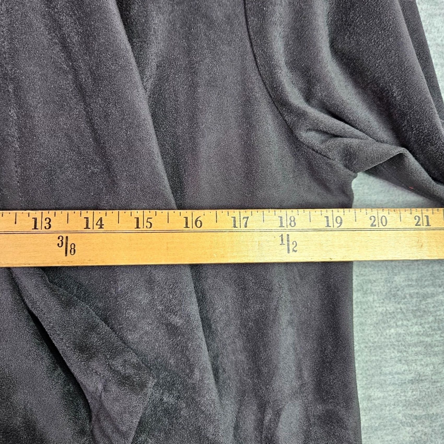 Vintage Cupcakes and Cashmere Jacket Women's L Gray Faux Suede Draped Open Front Size L / US 10 / IT 46 - 6 Thumbnail