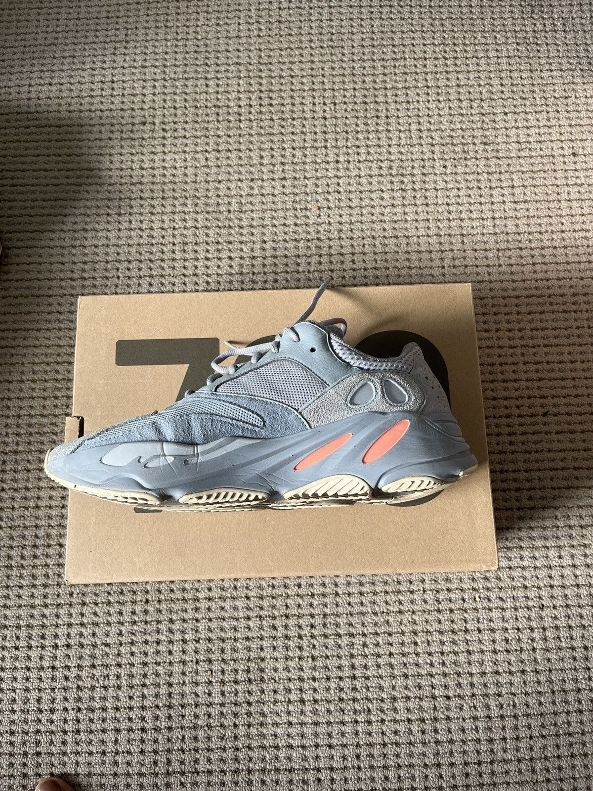 Adidas × Yeezy Yezzy boost 700 inertia Size US 12 / EU 45 - 2 Thumbnail