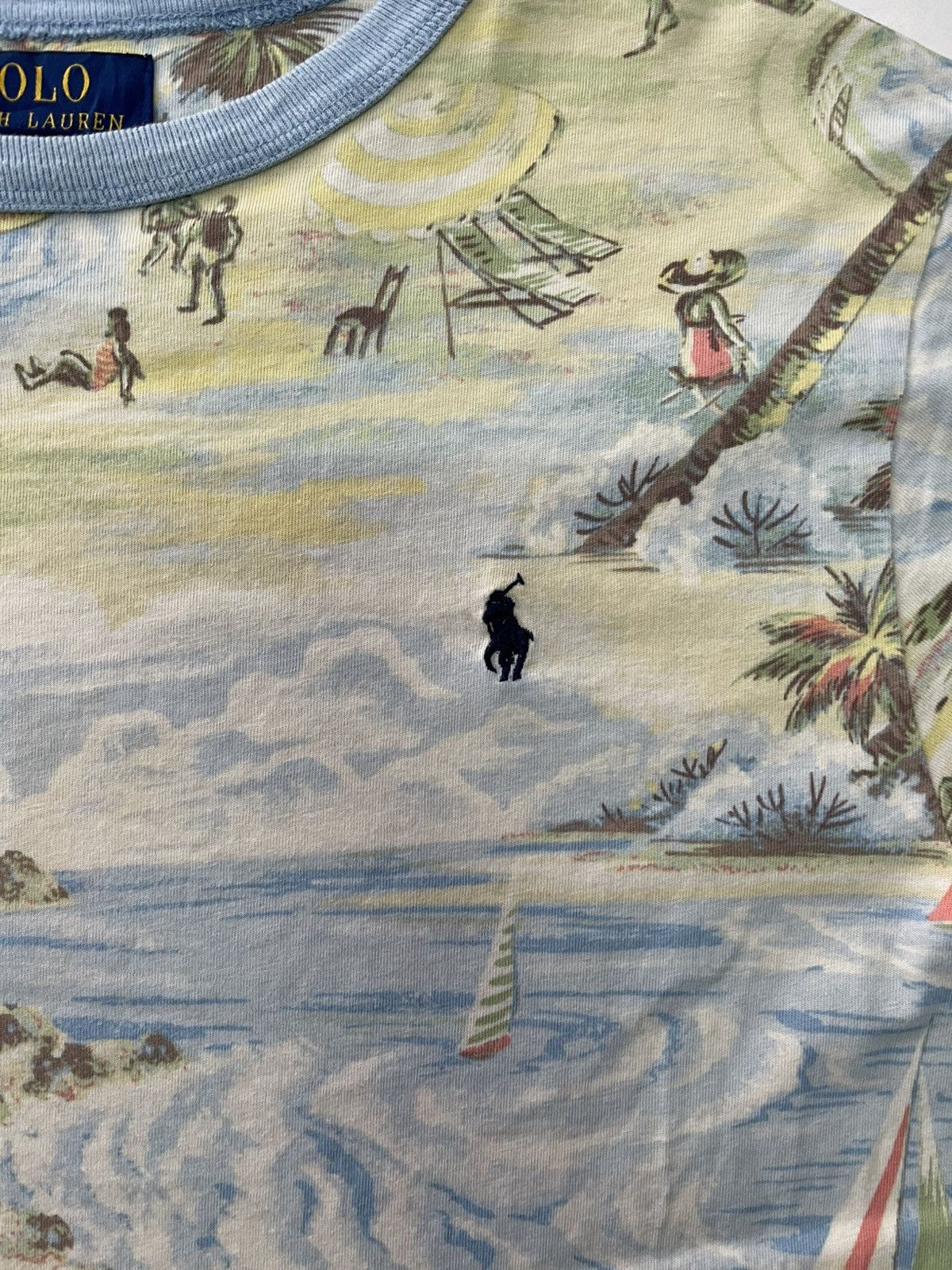 Polo Ralph Lauren POLO RALPH LAUREN TROPICAL PRINT COTTON TEE VERY RARE Size US L / EU 52-54 / 3 - 4 Thumbnail