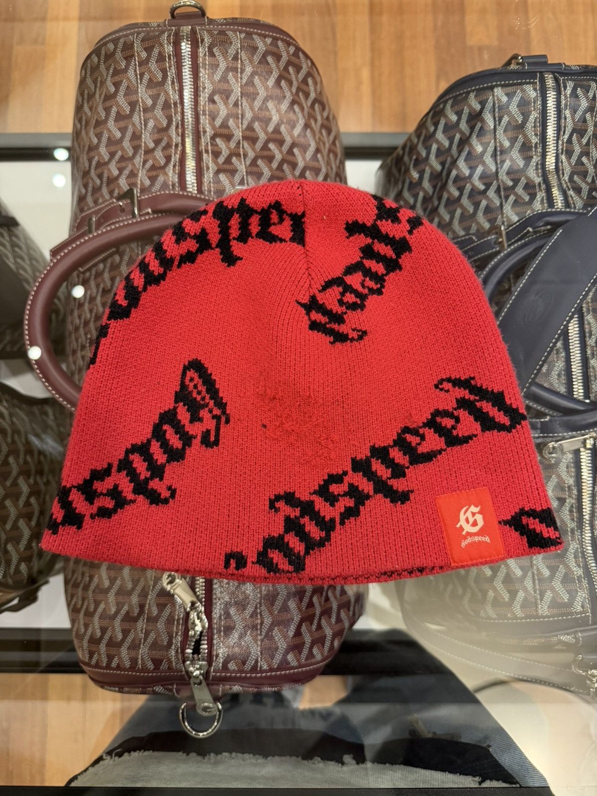 Godspeed Godspeed All Over Red Beanie Size ONE SIZE - 1 Thumbnail