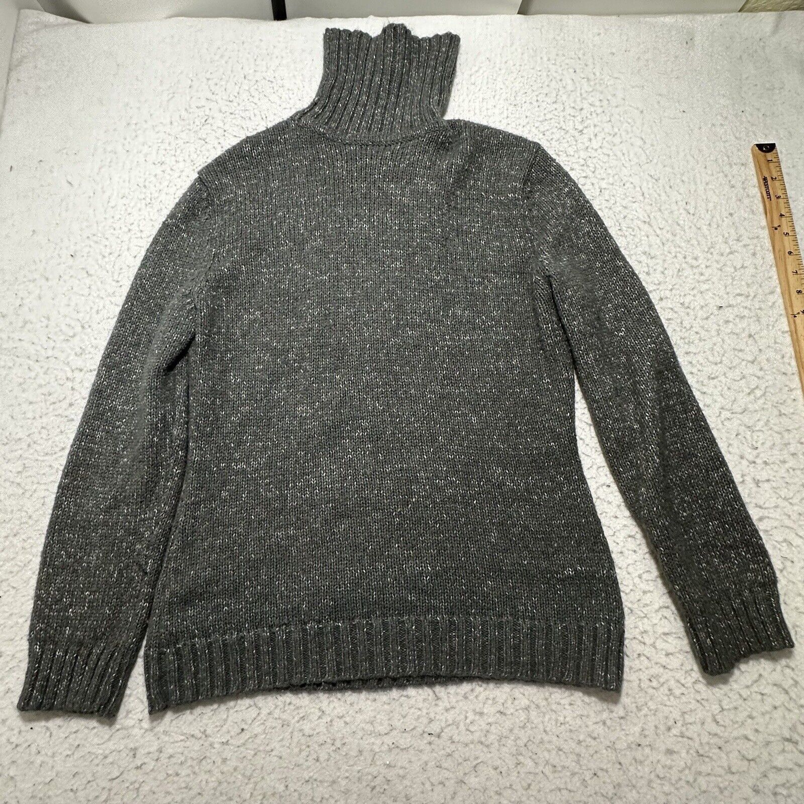 Other New York & Company Large Wool Gray Turtleneck Sweater Size L / US 10 / IT 46 - 9 Thumbnail