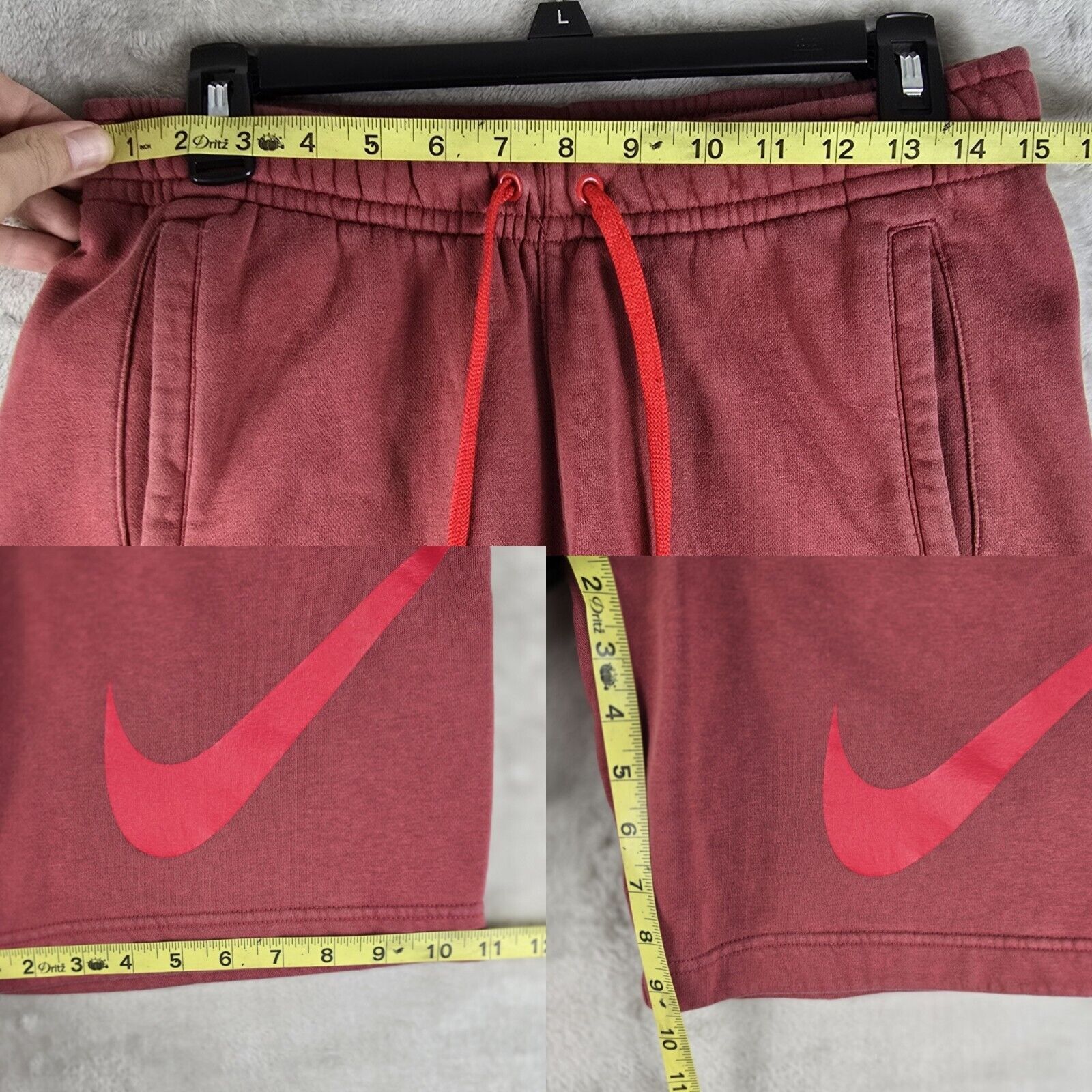 Nike Nike Sportswear Club Fleece Shorts Men Small Red Swoosh Size US 30 / EU 46 - 7 Thumbnail