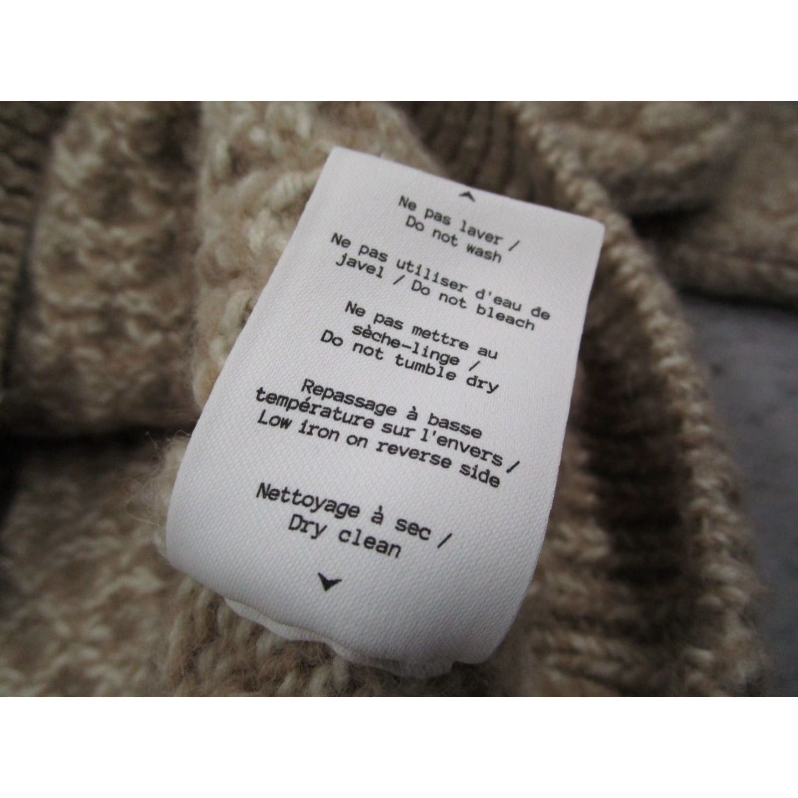 Vintage VINTAGE Gaala Paris Sweater Women 36 Beige Wool Turtleneck Pullover Chunky Long Sleeve - Bohemian Classic 90s Womens? Size XS / US 0-2 / IT 36-38 - 4 Thumbnail