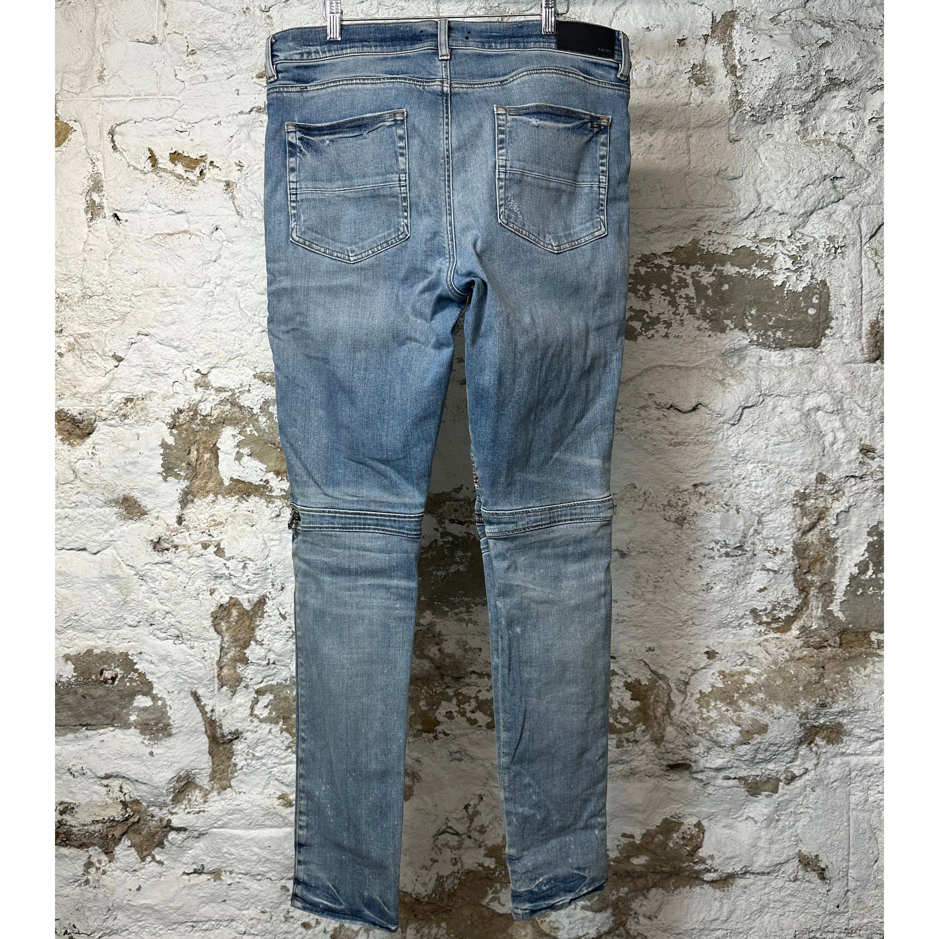 Amiri Amiri MX2 Brown Paisley Blue Denim Jeans Sz 38 Size US 38 / EU 54 - 2 Thumbnail