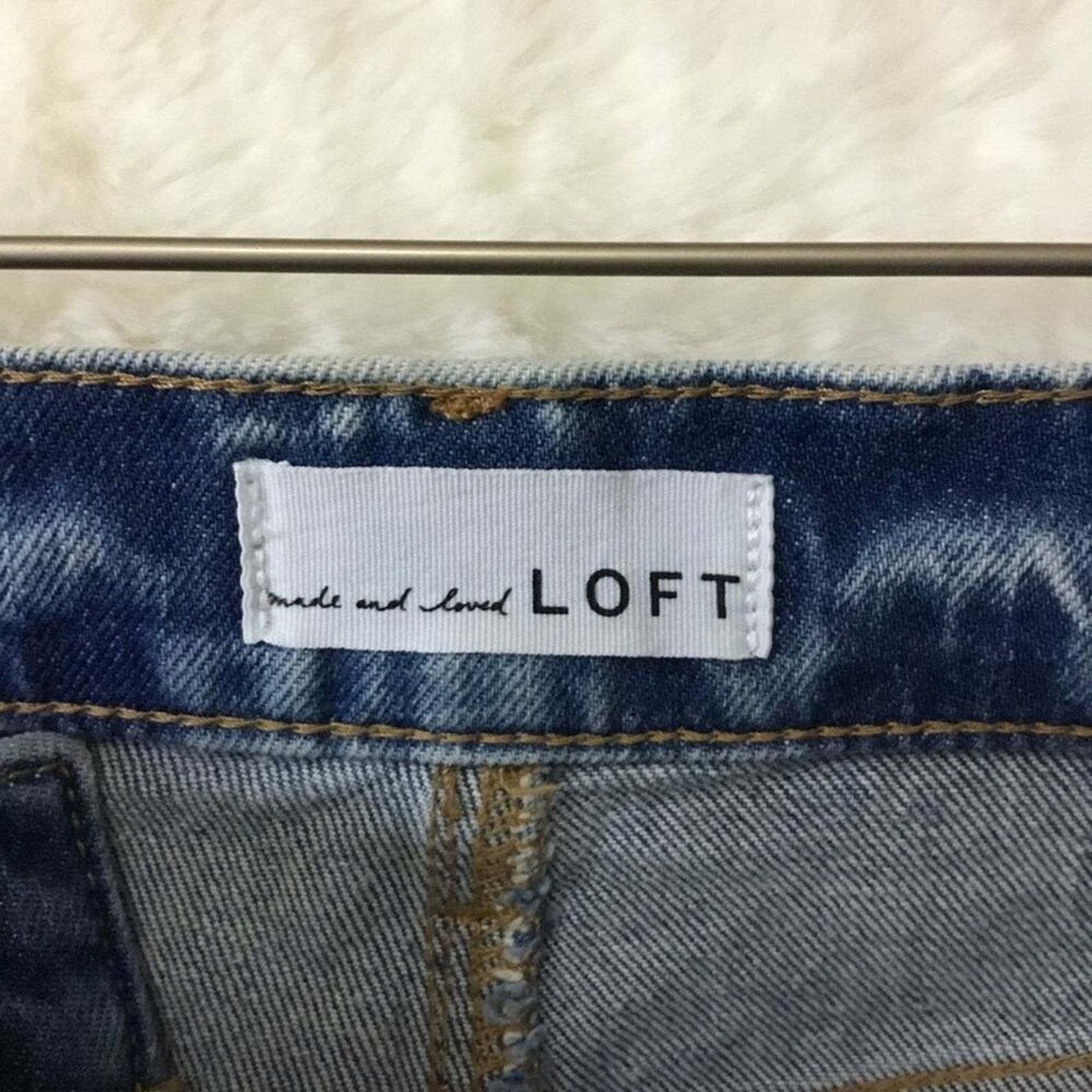 Loft Loft Blue High Waist Straight Crop Jeans Size 30" / US 8 / IT 44 - 9 Thumbnail