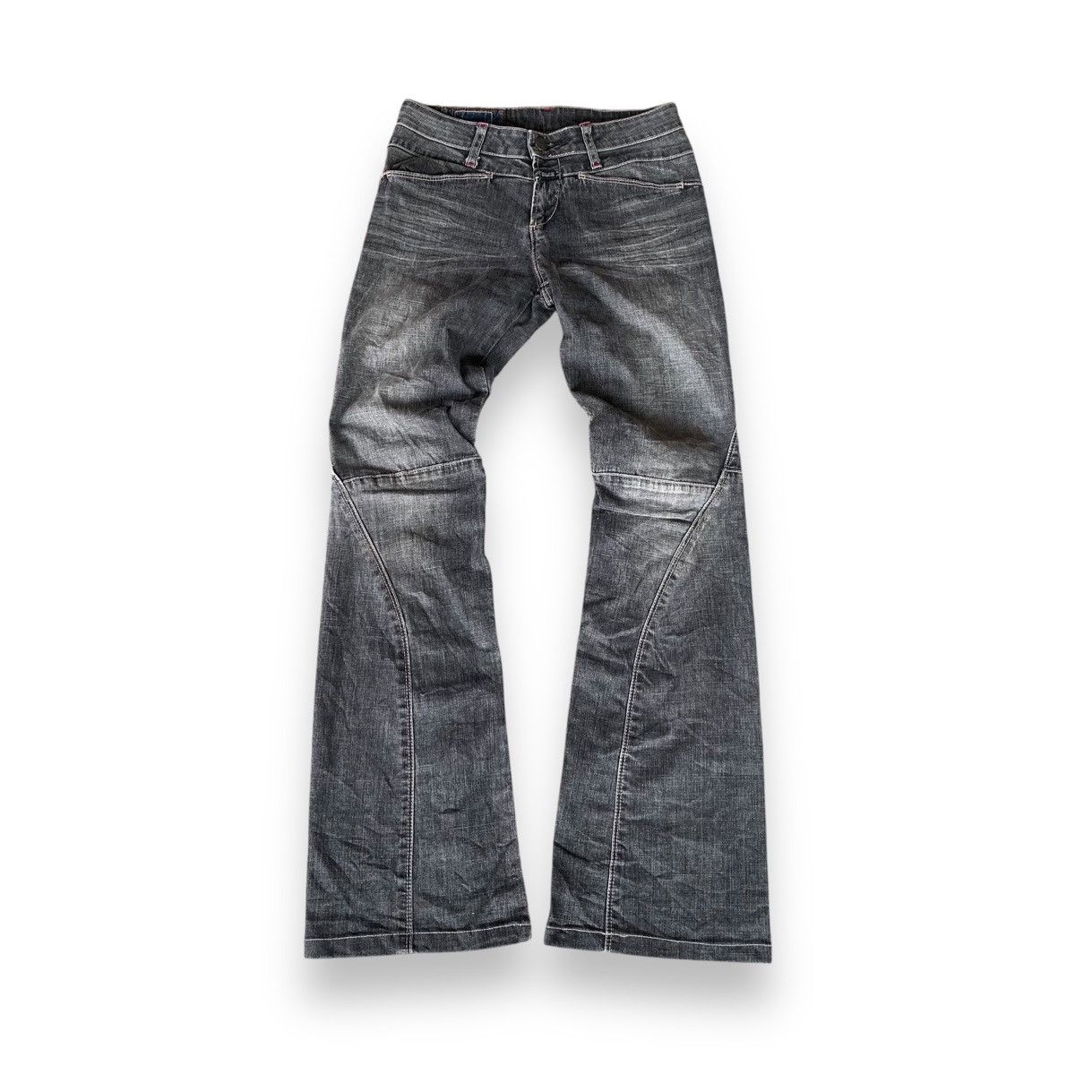 If Six Was Nine × Le Grande Bleu (L.G.B.) × Marithe + Francois Girbaud Marithe francois girbaud flare jeans Size US 26 / EU 42 - 2 Thumbnail