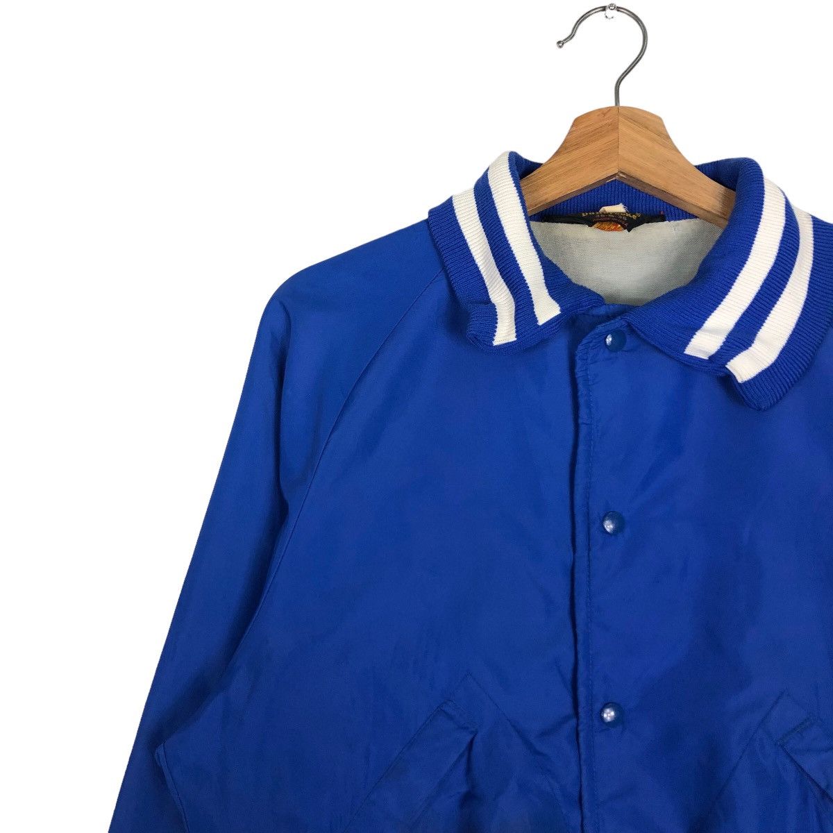 Japanese Brand 🔥Vintage Bomber Jacket Satin Dunbrooke USA Big Logo Size US S / EU 44-46 / 1 - 8 Thumbnail
