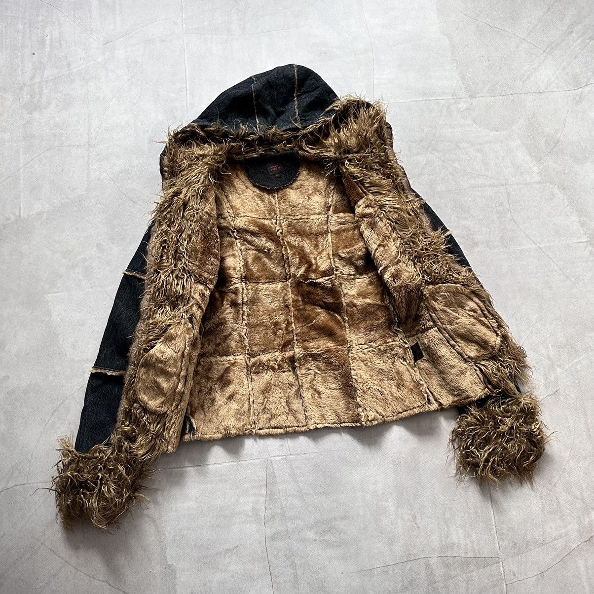 Hysteric Glamour Punk Patchwork Faux Fur Jacket Gothic LGB Tripp NYC Vibe Size M / US 6-8 / IT 42-44 - 13 Thumbnail