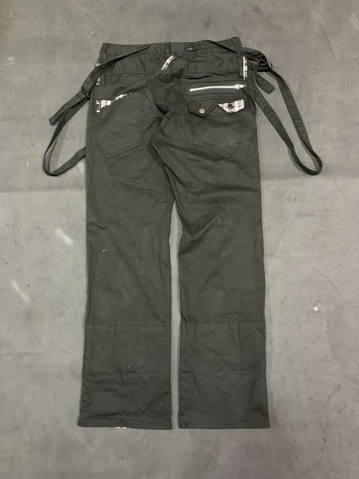 Japanese Brand 🖤BLACKFRIDAY🖤Wild khakis double waist pants bondage pants Size US 33 - 2 Thumbnail
