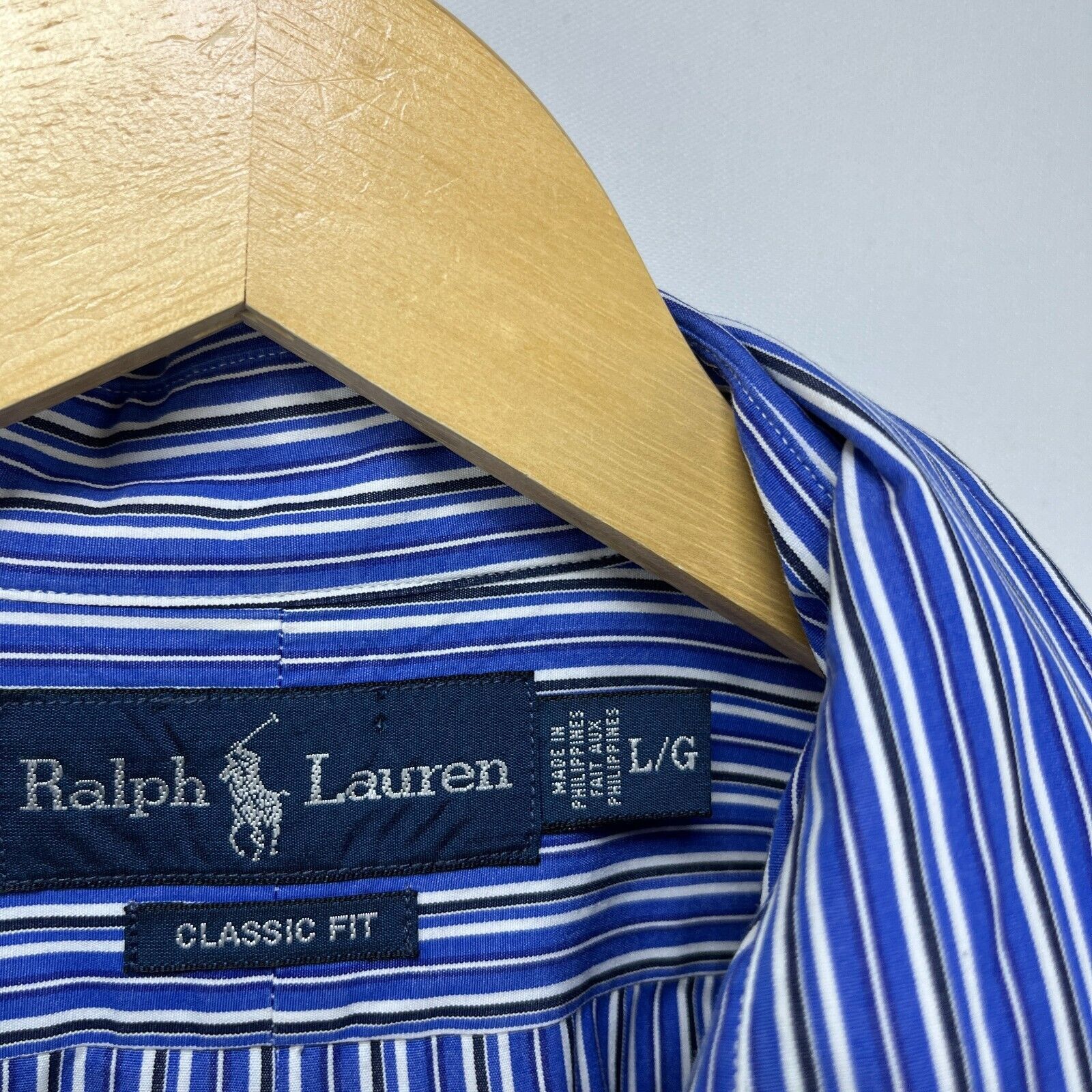 Polo Ralph Lauren × Vintage Vintage Polo Ralph Lauren Pony Striped Button-Up Shirt Large Size US L / EU 52-54 / 3 - 5 Thumbnail
