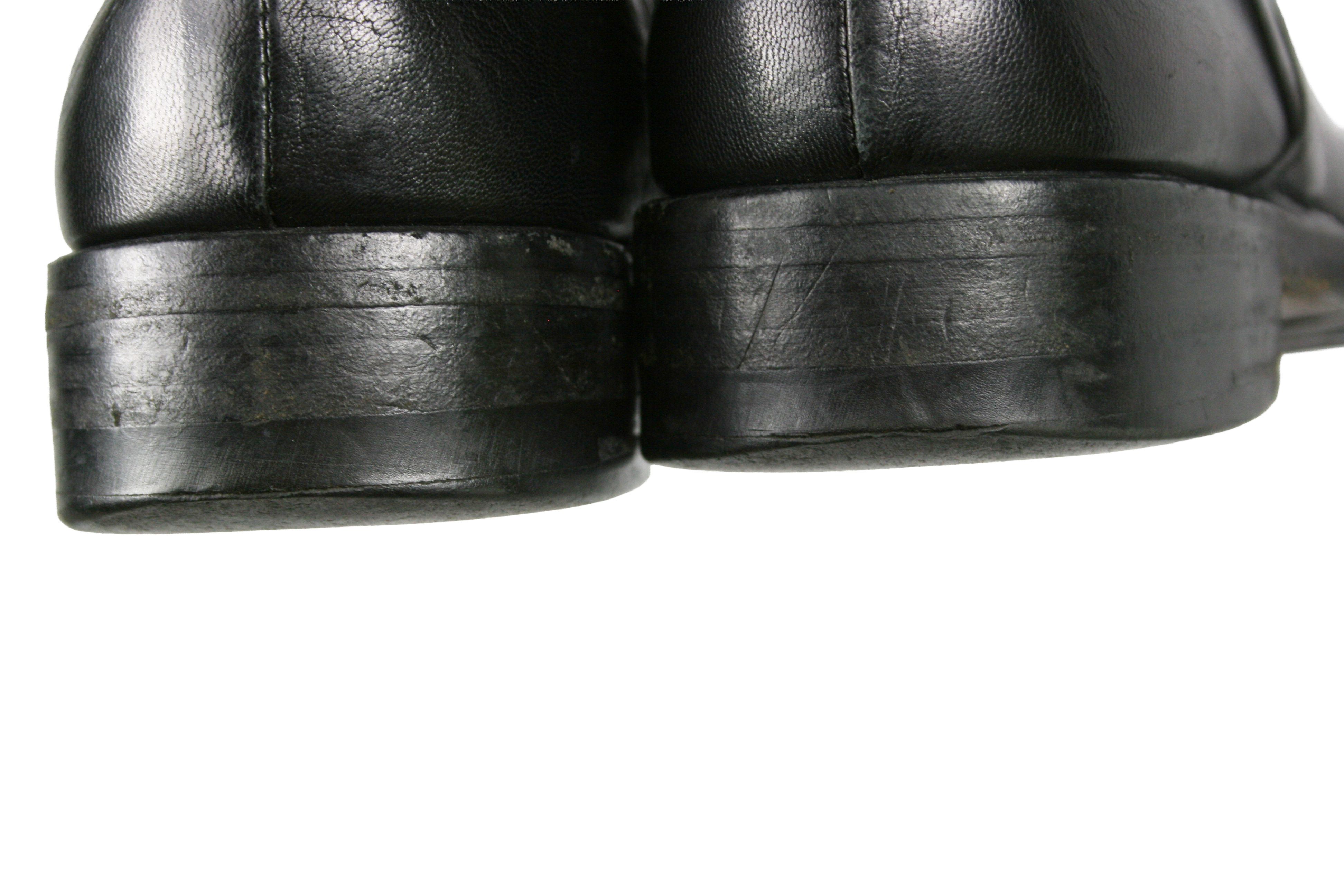 RoccoP 00S Avant Garde Biker Riding Leather Knee Boots Vintage Size US 6 / IT 36 - 13 Thumbnail