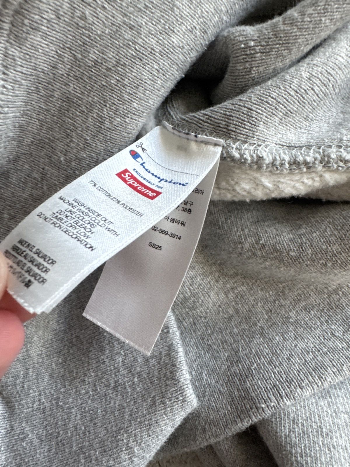 Champion × Supreme Supreme Champion Hooded Sweatshirt Size US M / EU 48-50 / 2 - 5 Thumbnail